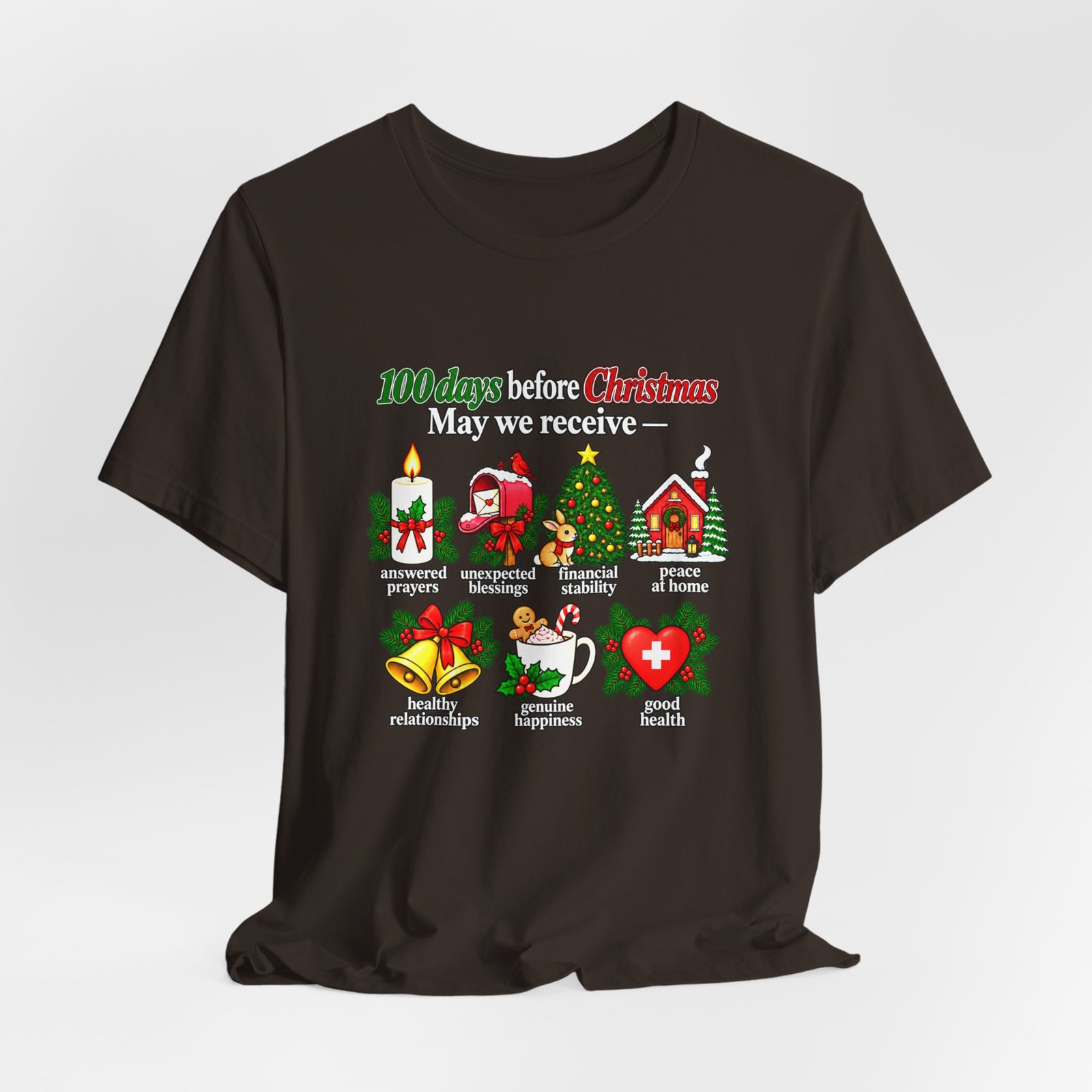100 Days Before Christmas Answered Prayers Graphic Tee - Image 12