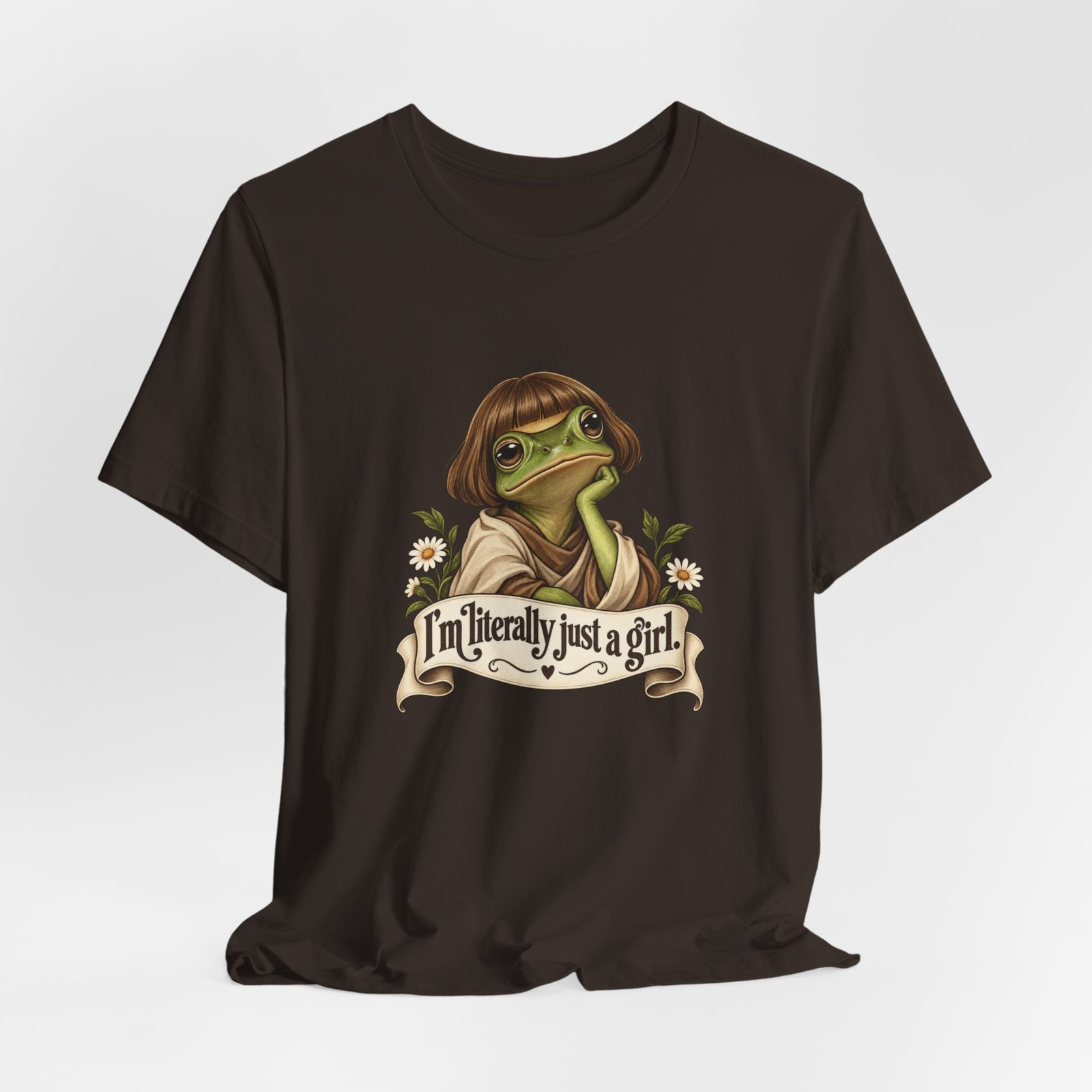 I’m Literally Just A Girl Frog Graphic Tee - Image 12