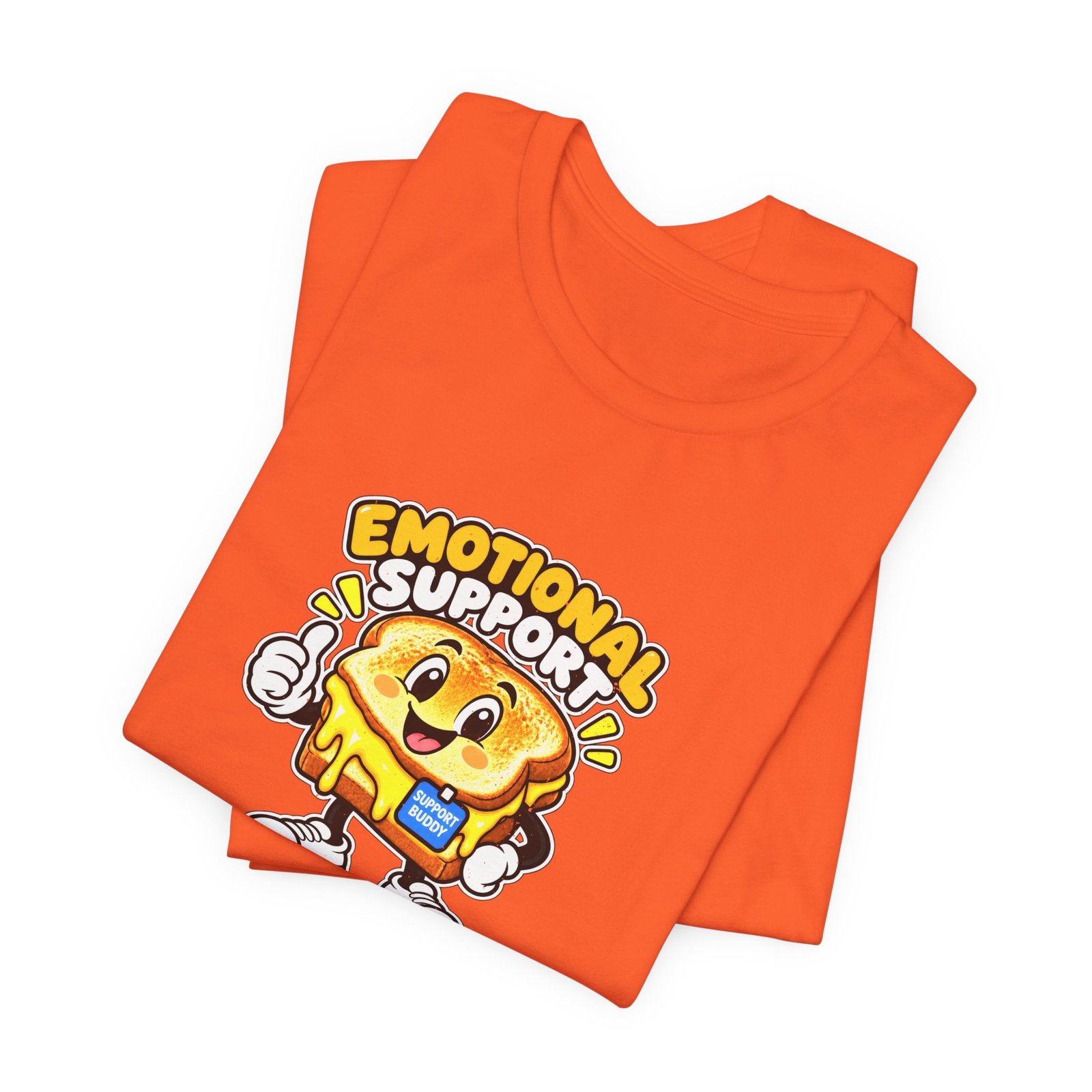 Emotional Support Grilled Snack Cheese Graphic Tee - Image 7