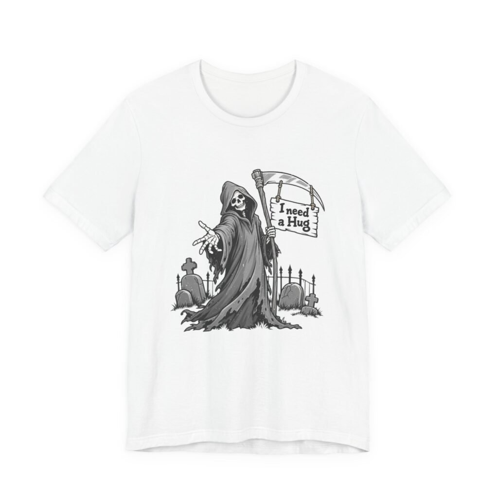 I Need A Hug Grim Reaper Arms Open Humor