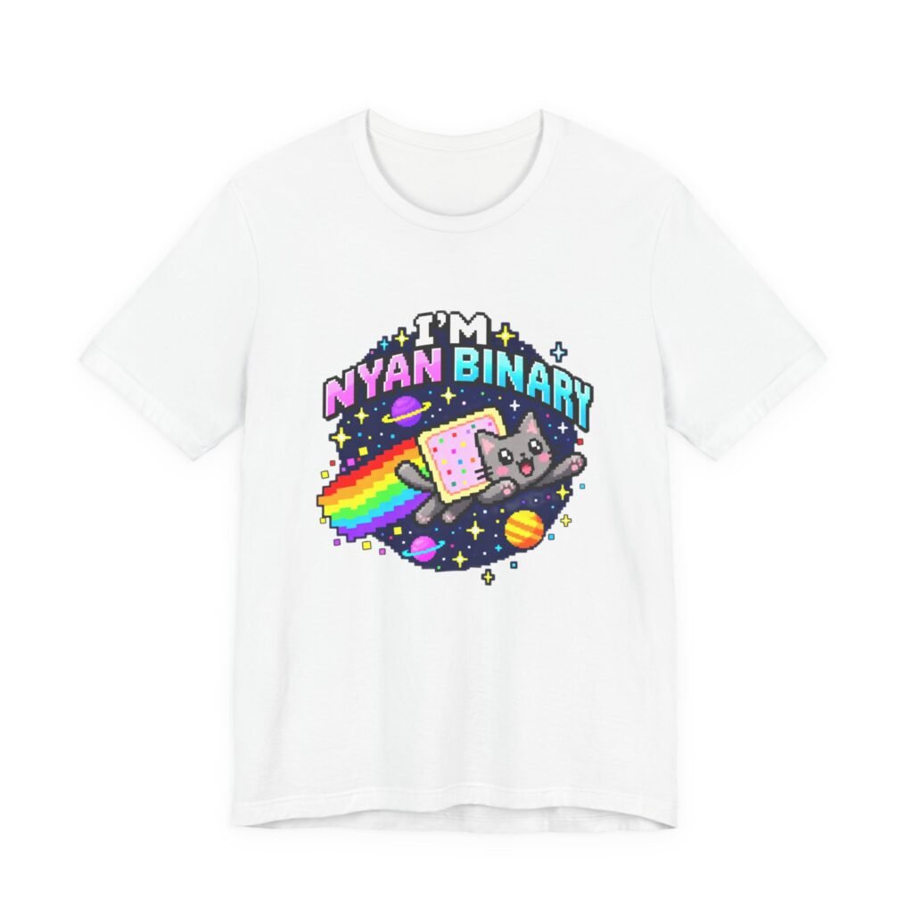 I’m Nyan Binary Pixel Cat Space Meme
