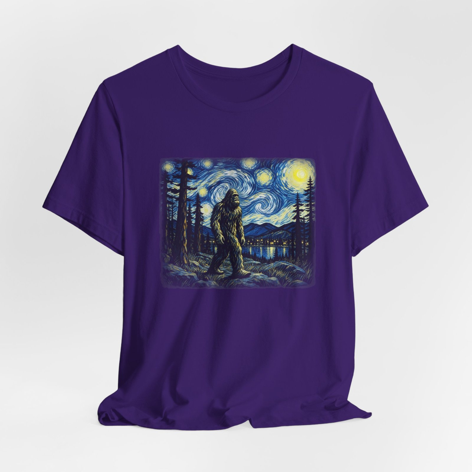 Bigfoot Moonlit Wilderness Graphic Tee - Image 40