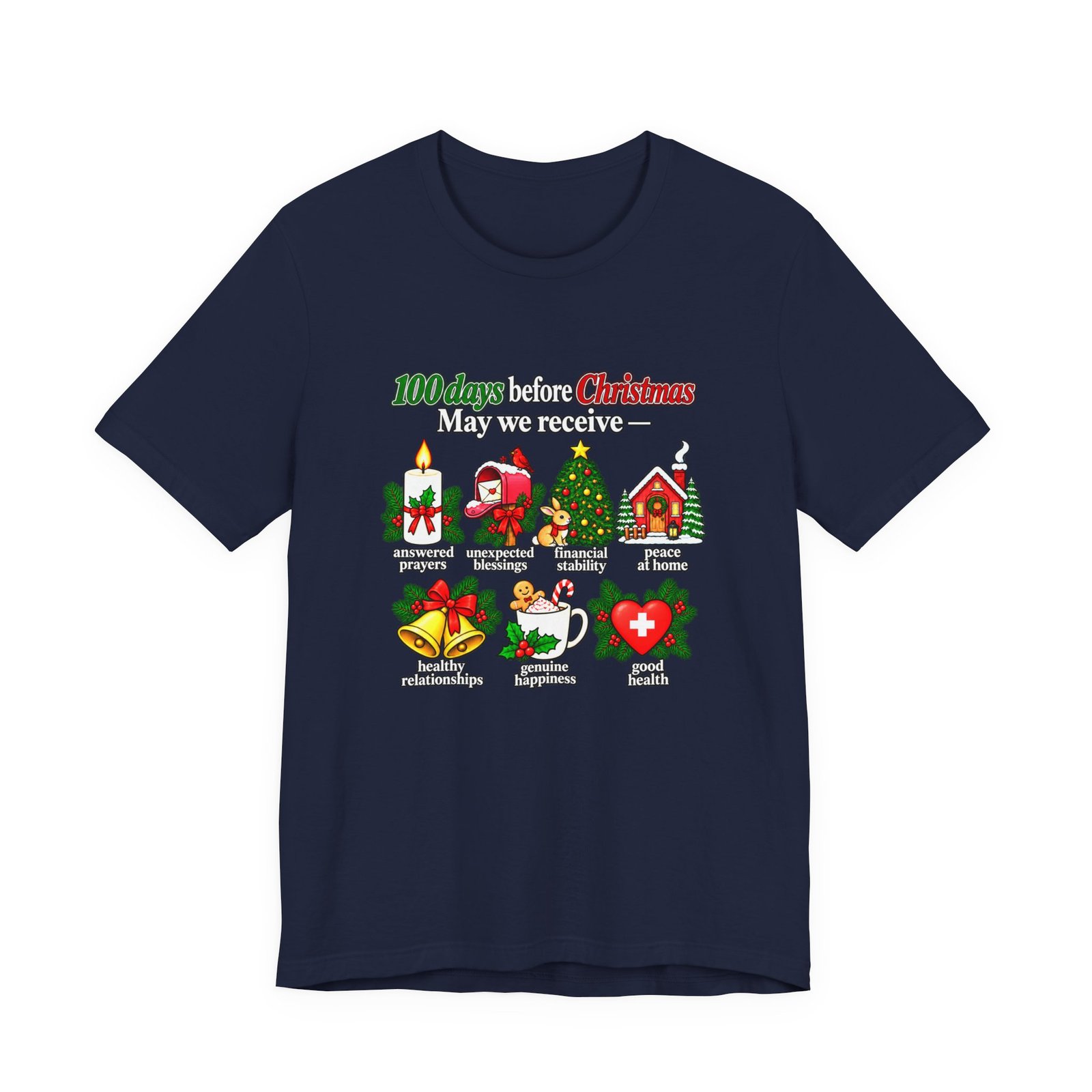 100 Days Before Christmas Answered Prayers Graphic Tee - Image 33