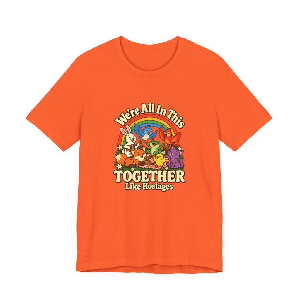 In This Together Like Hostages Animal Humor Graphic Tee
