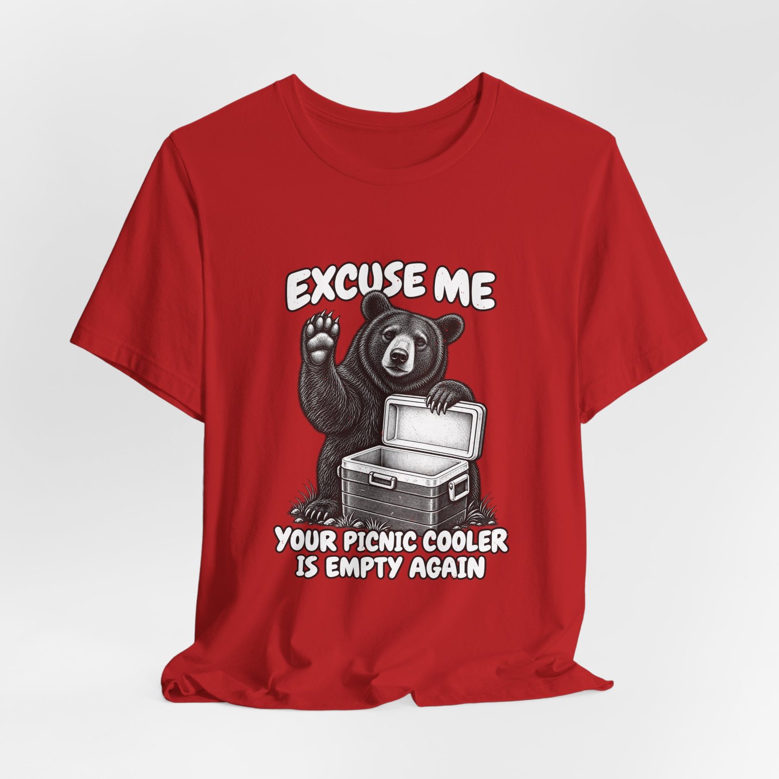 Excuse Me Your Picnic Cooler Is Empty Again Bear Humor - Image 32