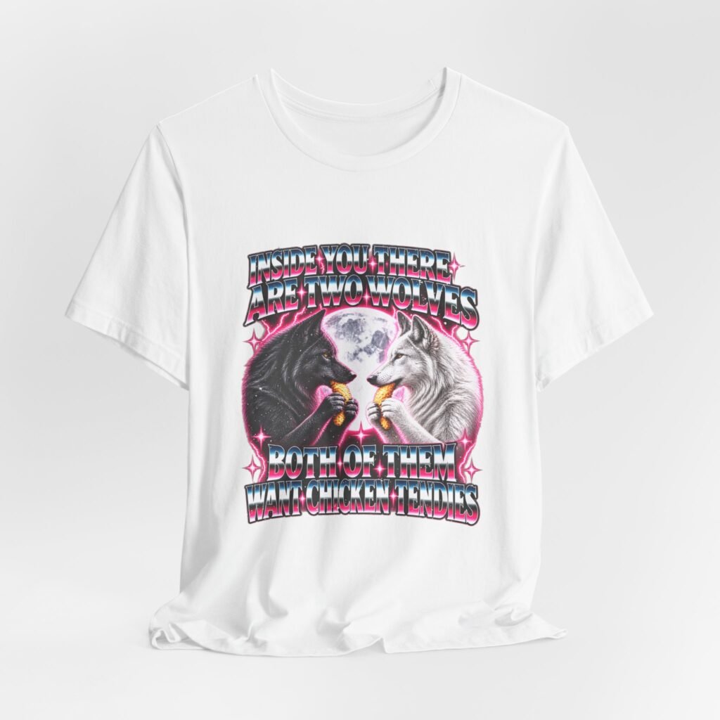 Inside You There Are Two Wolves Both Want Chicken Graphic Tee
