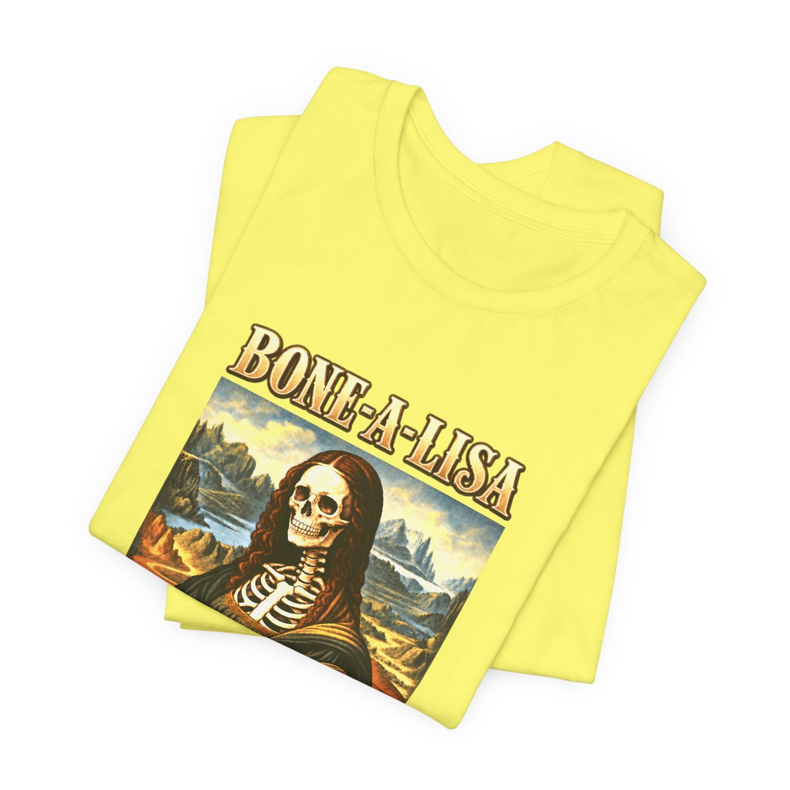 BONE-A-LISA Skeletal Memento Halloween Humor Graphic Tee - Image 19