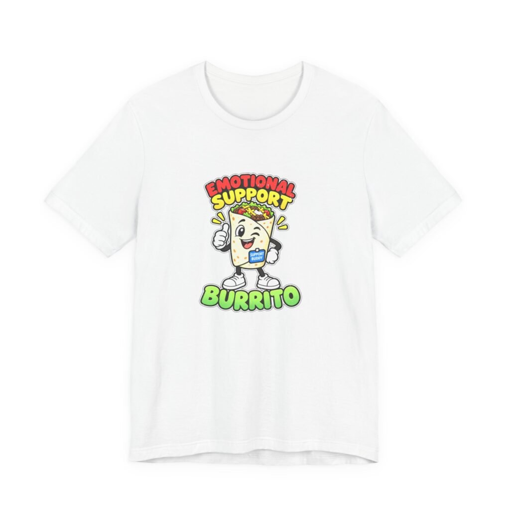 Emotional Support Burrito Food Humor Graphic Tee