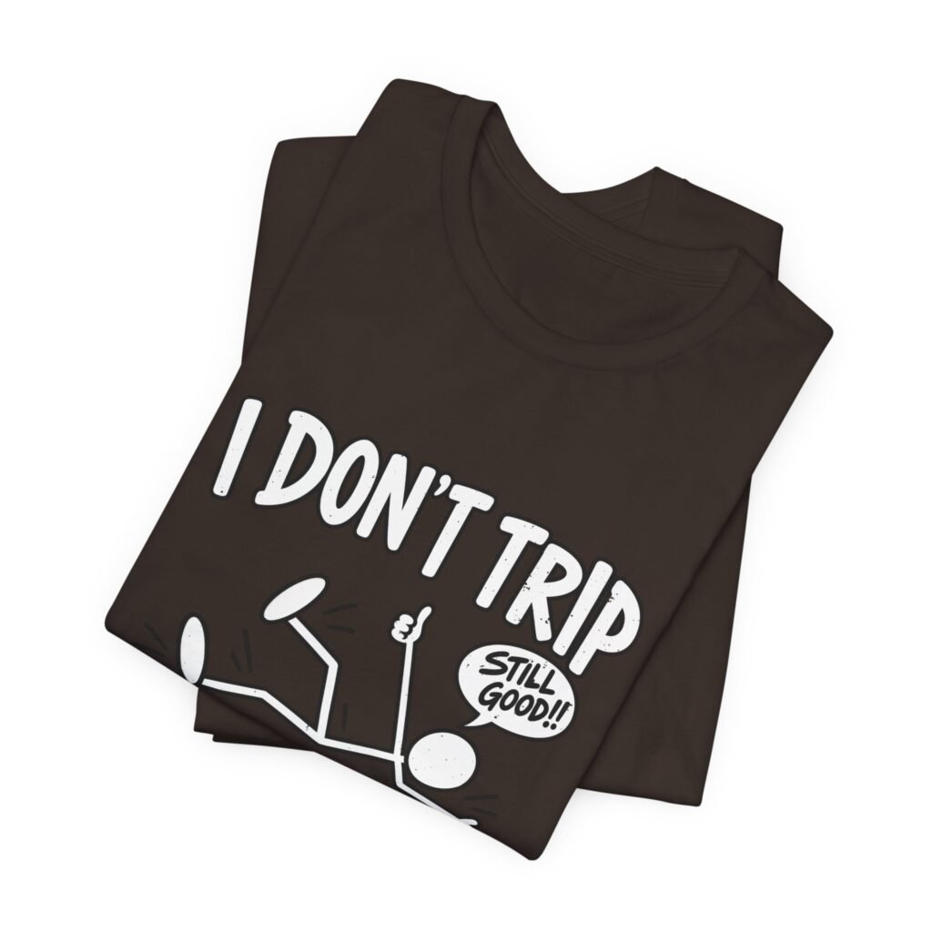 Random Gravity Checks Falling Humor Graphic Tee