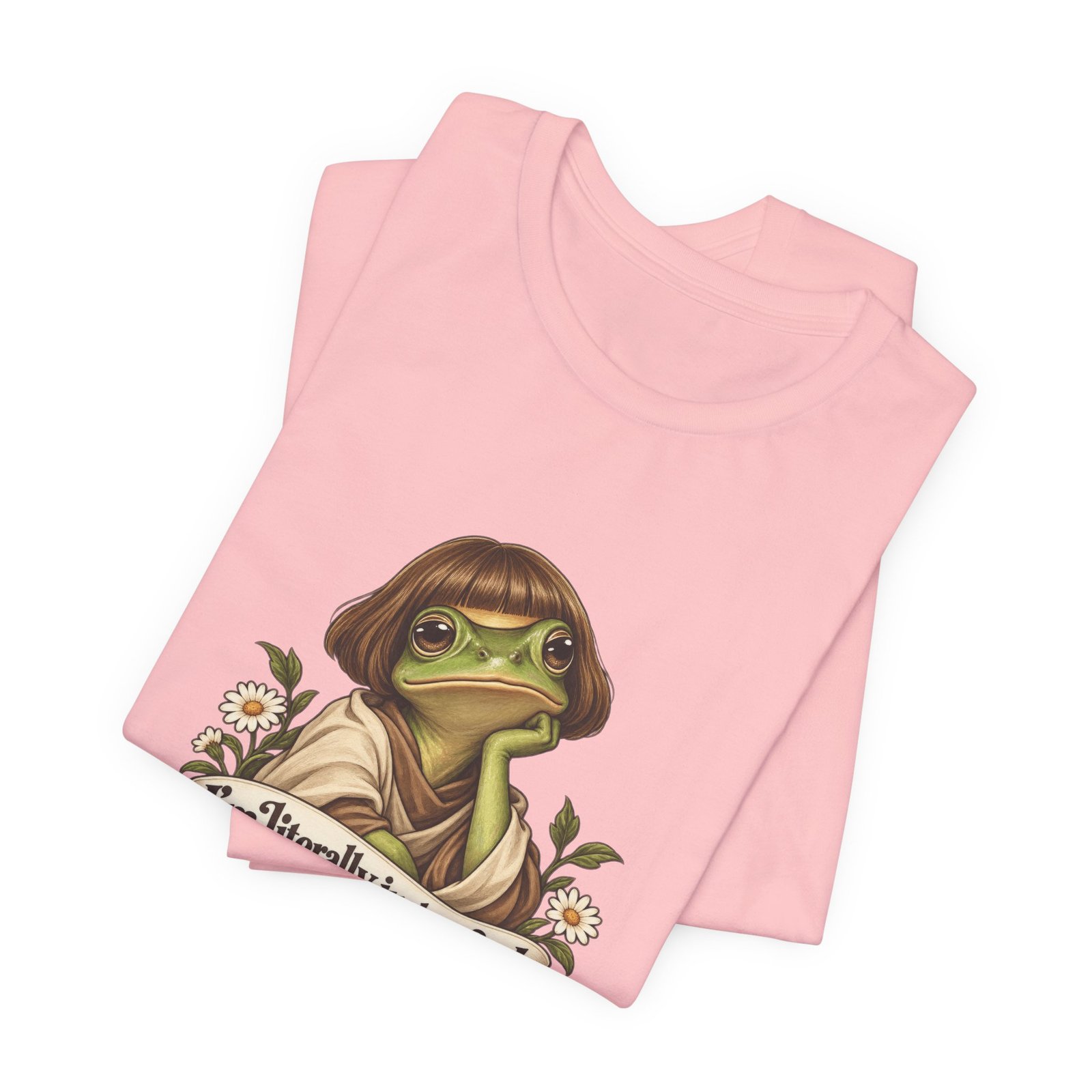 I’m Literally Just A Girl Frog Graphic Tee - Image 43