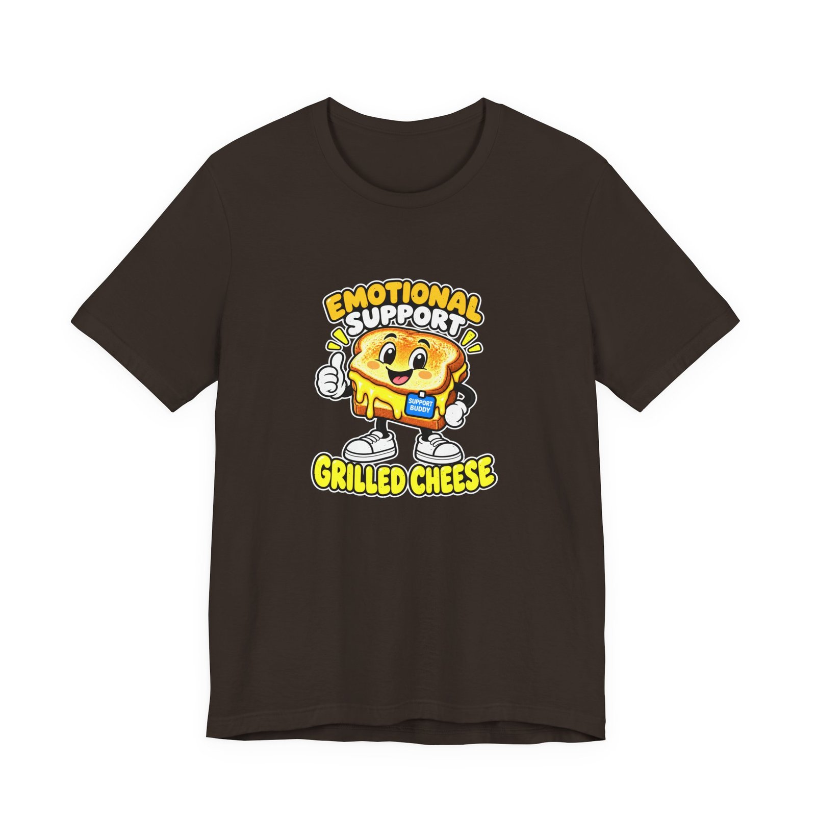 Emotional Support Grilled Snack Cheese Graphic Tee - Image 9