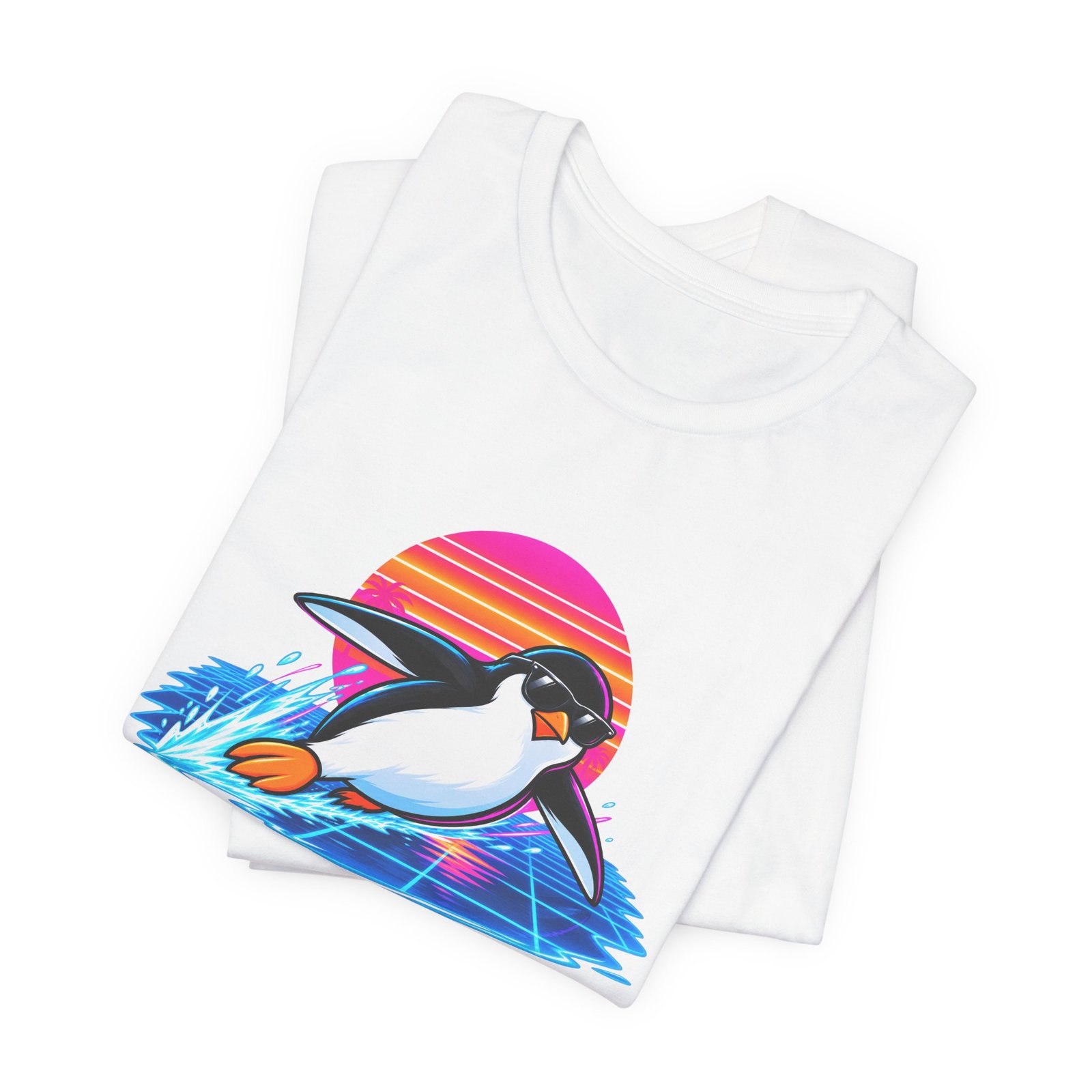 Retro Surfing Penguin - Image 3