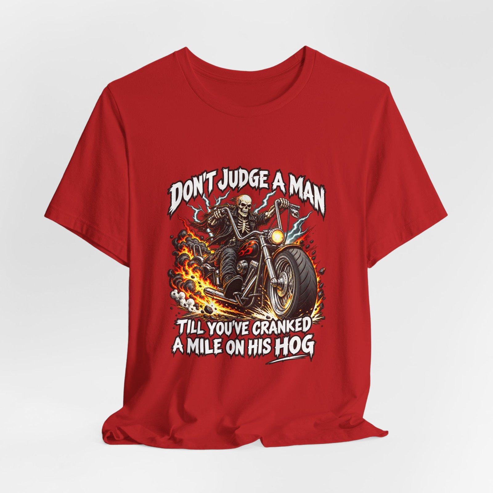 Don't Judge A Man Till You've Cranked A Mile Graphic Tee - Image 32