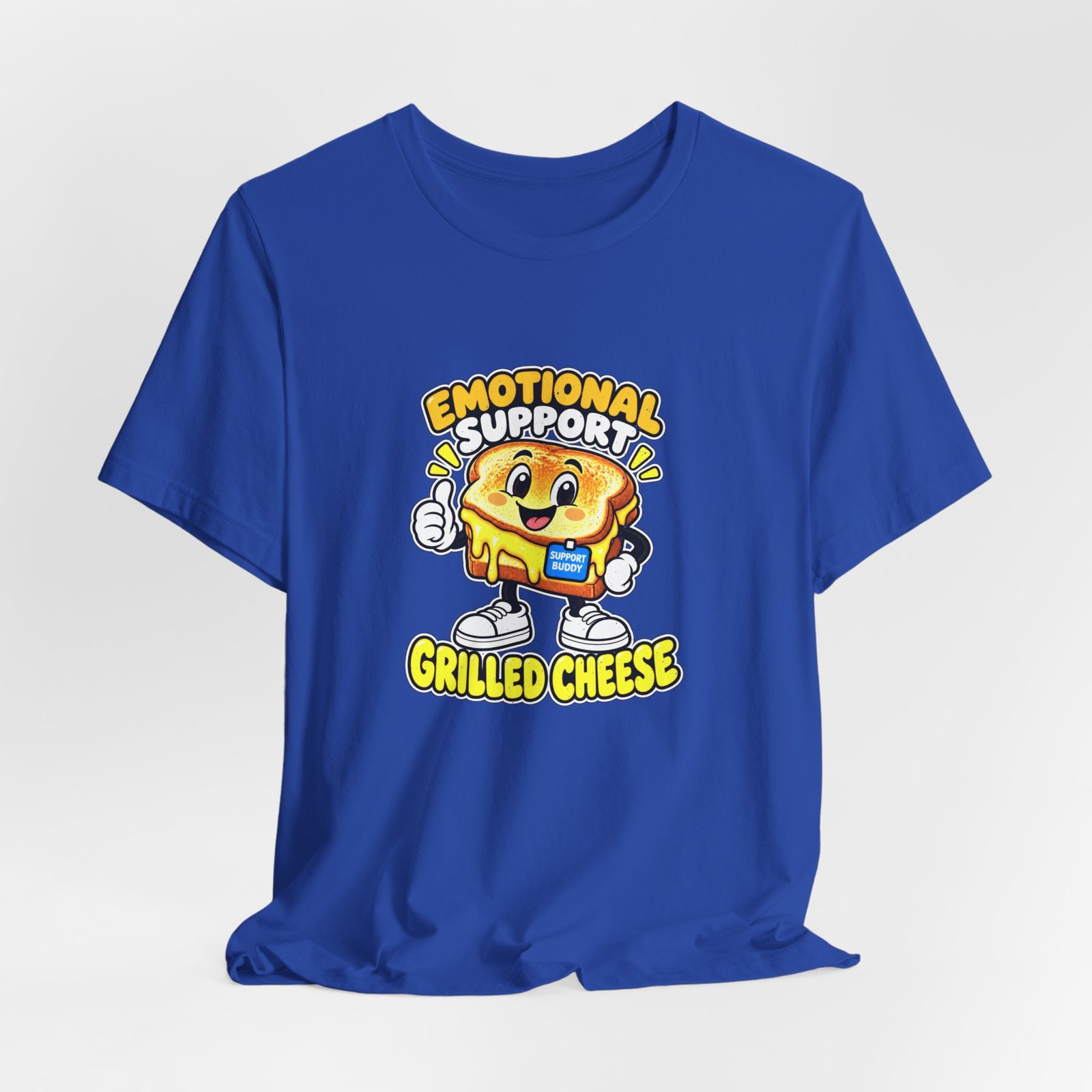 Emotional Support Grilled Snack Cheese Graphic Tee - Image 32
