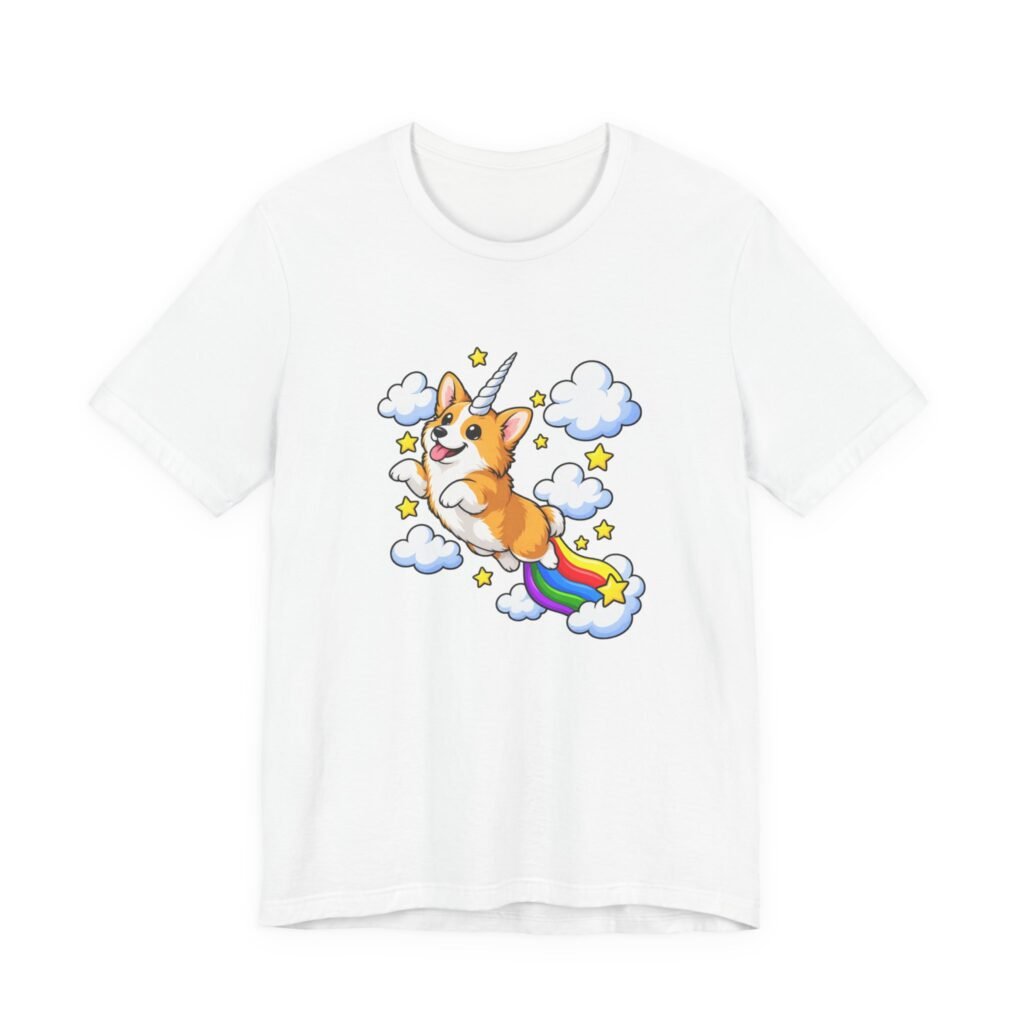 Flying Corgi Unicorn Rainbow Fantasy