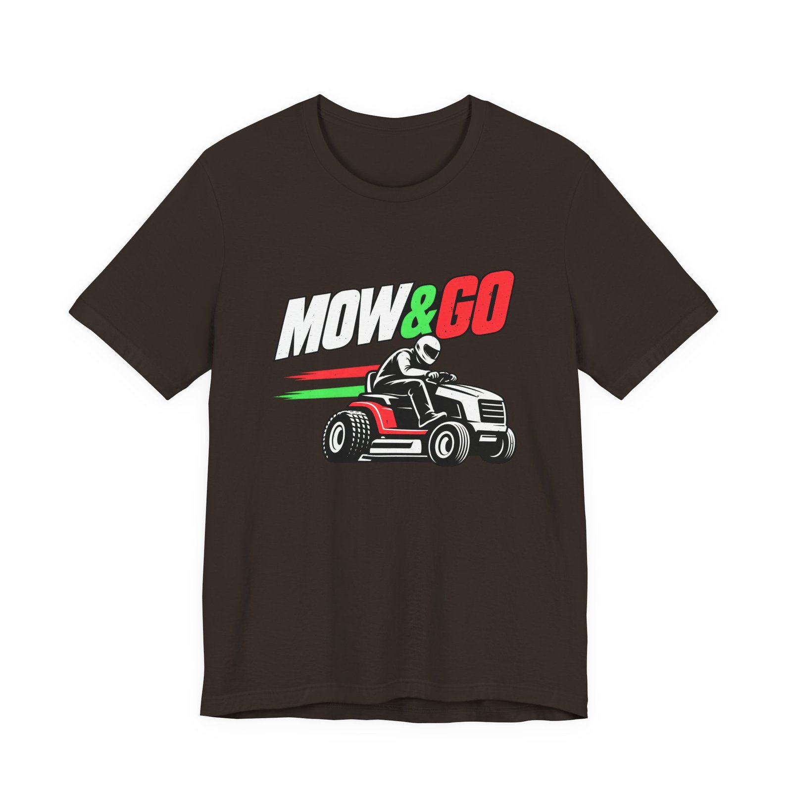 MOW & GO Lawn Mower Racing Dad Jokes Graphic Tee - Image 9