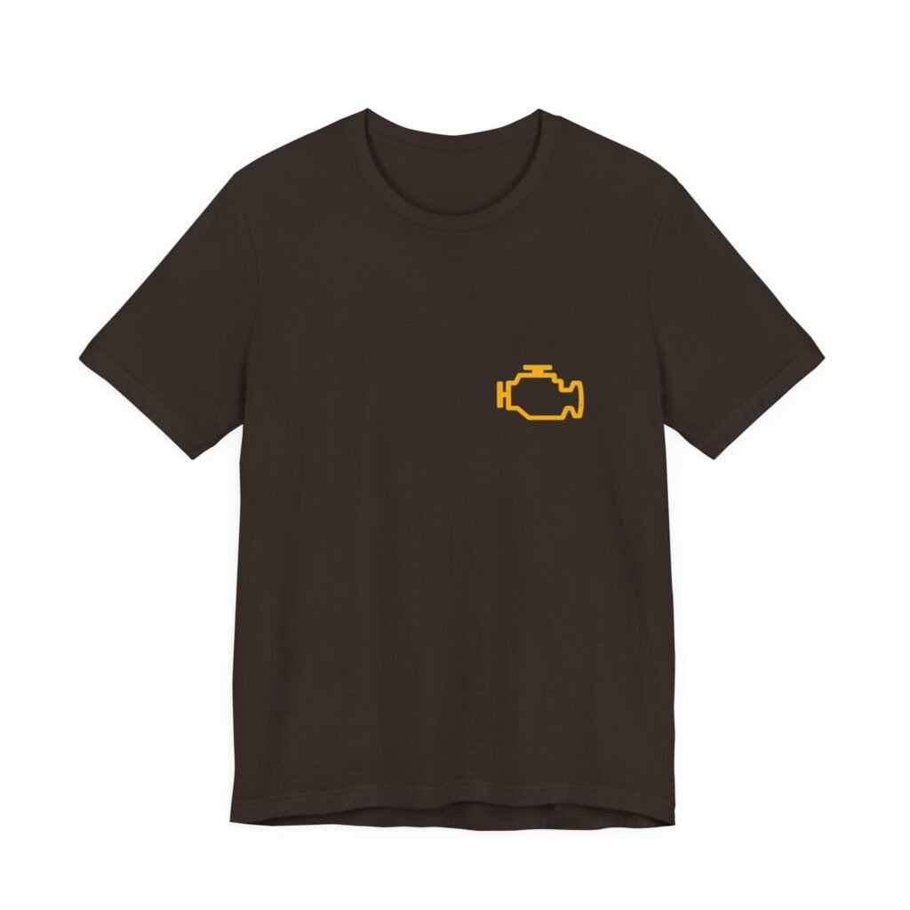Vehicle Fault Warning Check Engine Symbol Halloween Costume Graphic Tee