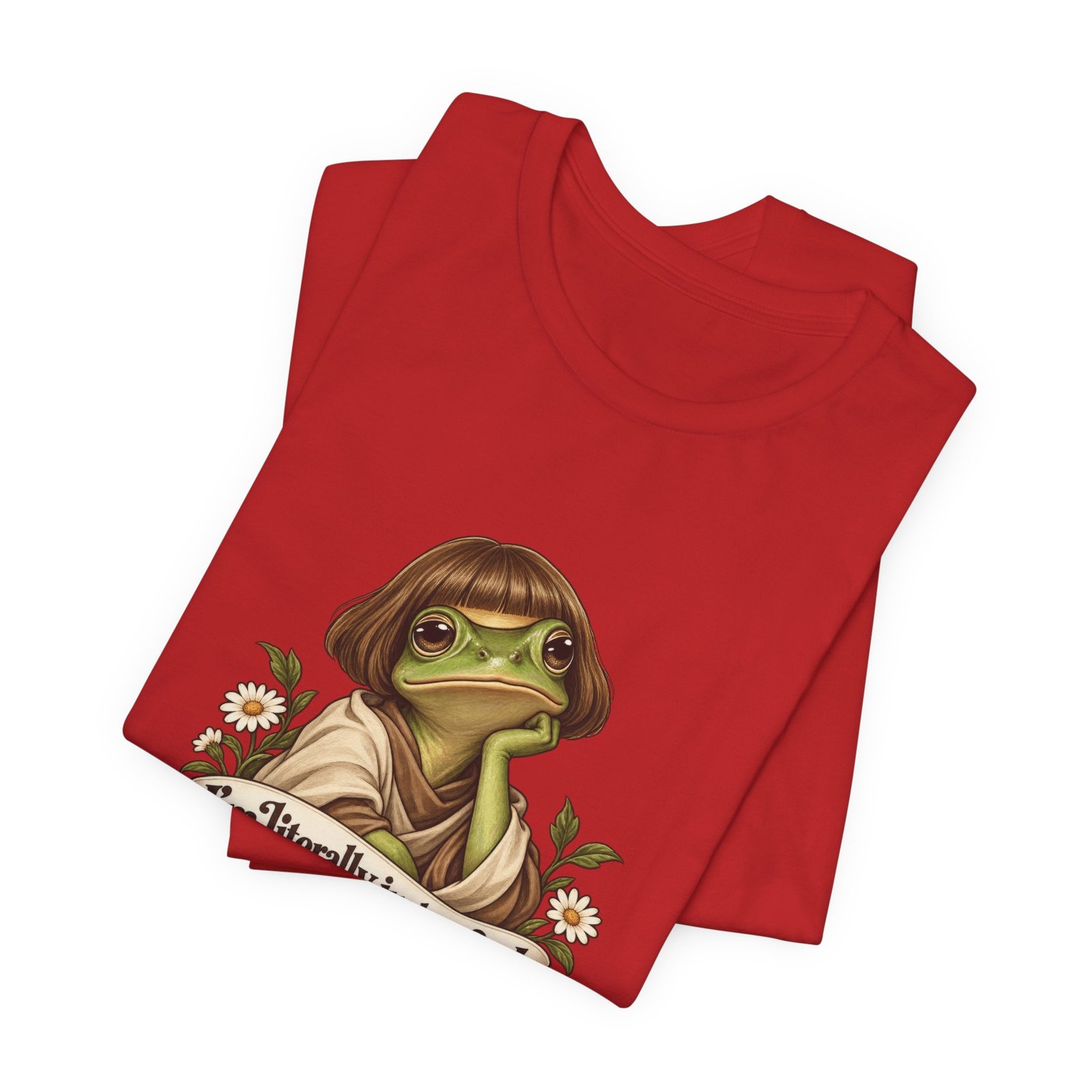 I’m Literally Just A Girl Frog Graphic Tee - Image 47