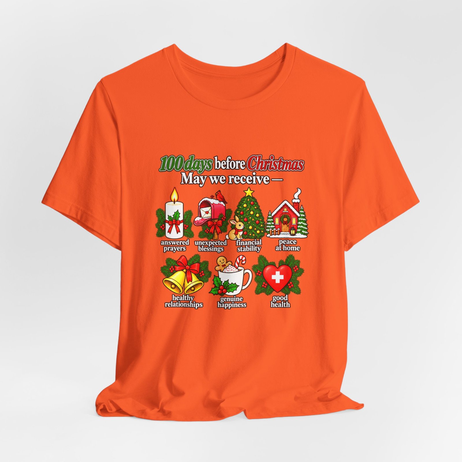 100 Days Before Christmas Answered Prayers Graphic Tee - Image 8