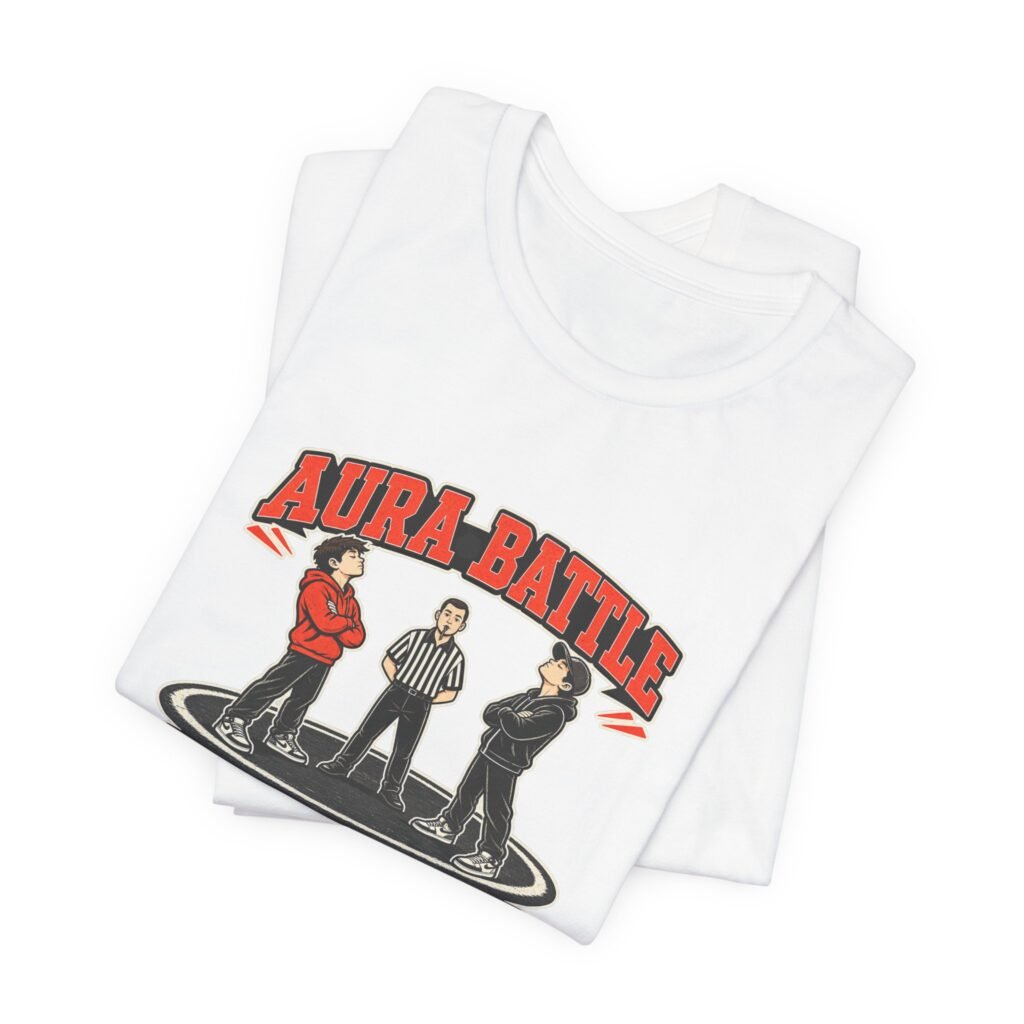 Aura Battle First To Care Loses Cringe Meme Graphic Tee