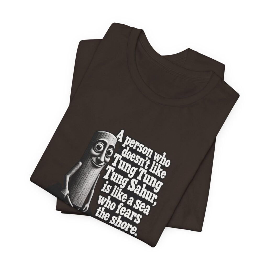 Tung Sahur Sea Fears The Shore Meme Graphic Tee
