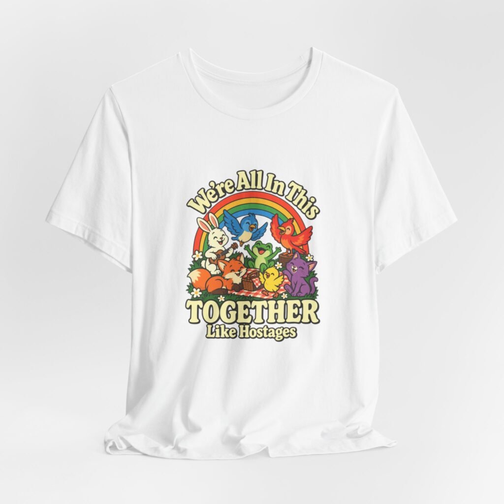 In This Together Like Hostages Animal Humor Graphic Tee