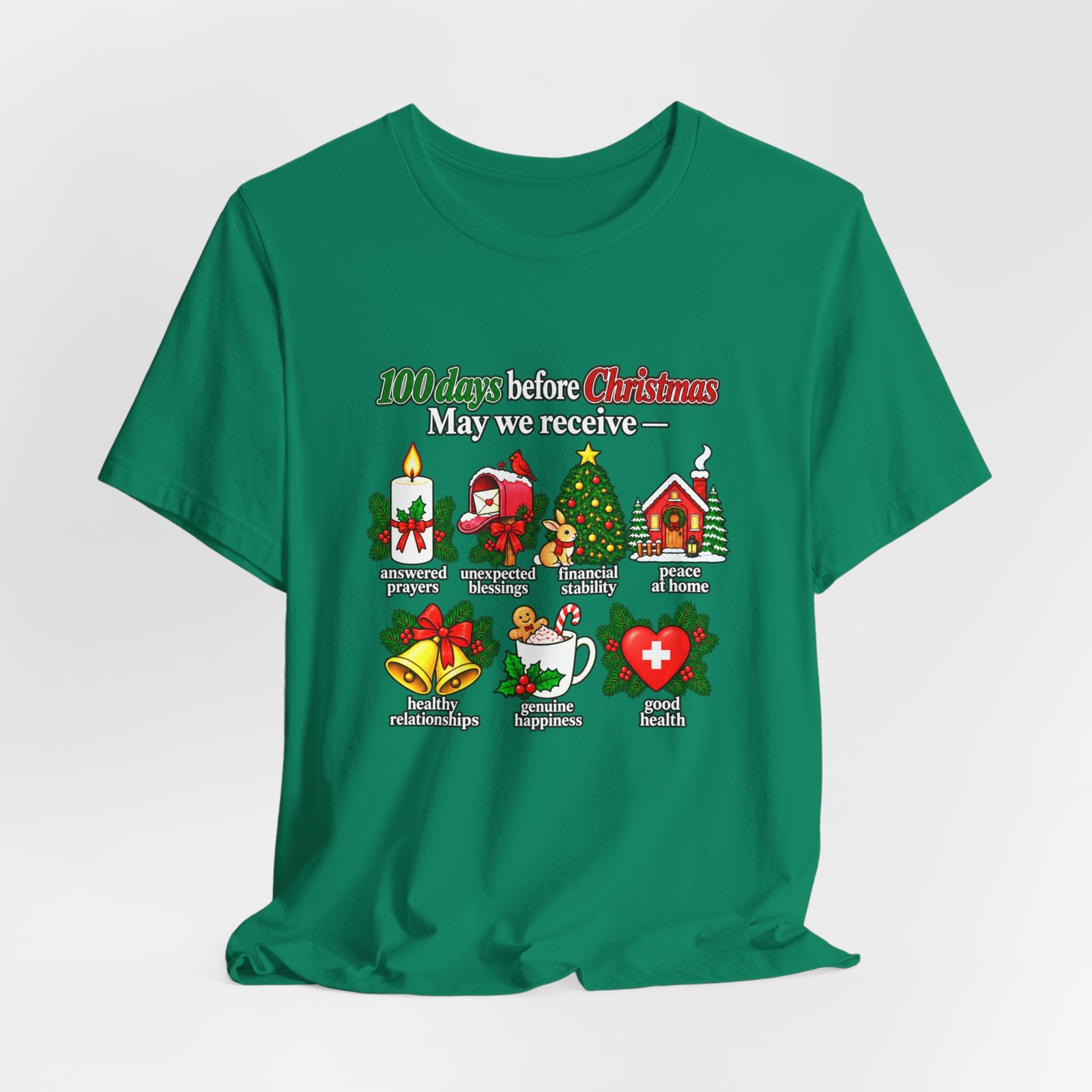 100 Days Before Christmas Answered Prayers Graphic Tee - Image 28