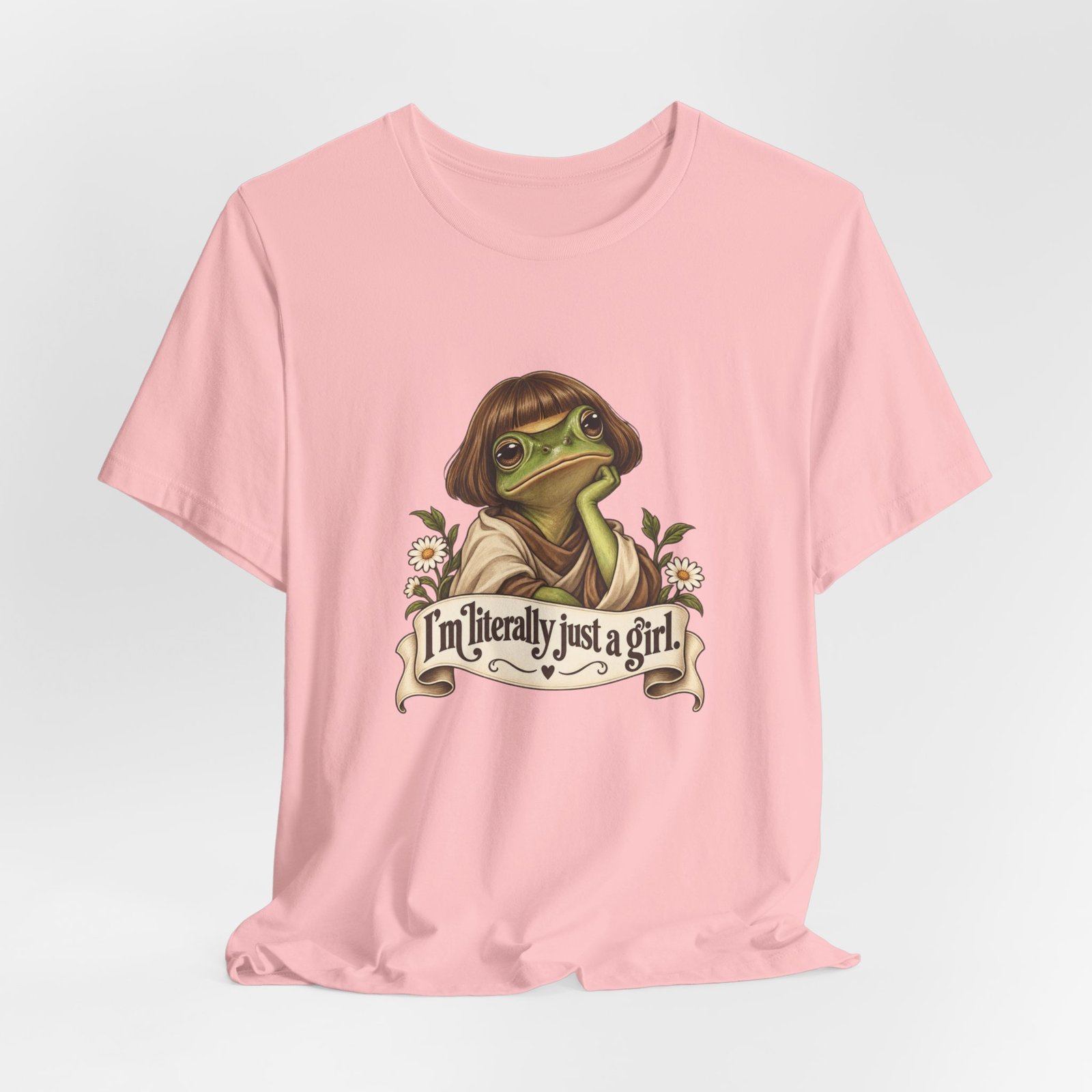 I’m Literally Just A Girl Frog Graphic Tee - Image 44