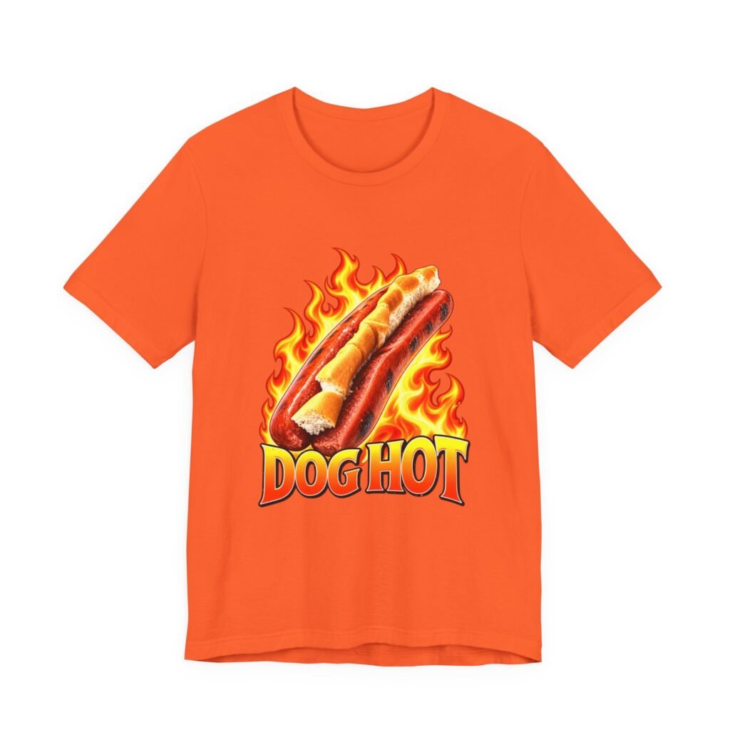 DOGHOT Spicy Reverse Hot Dog Grilling Humor Graphic Tee