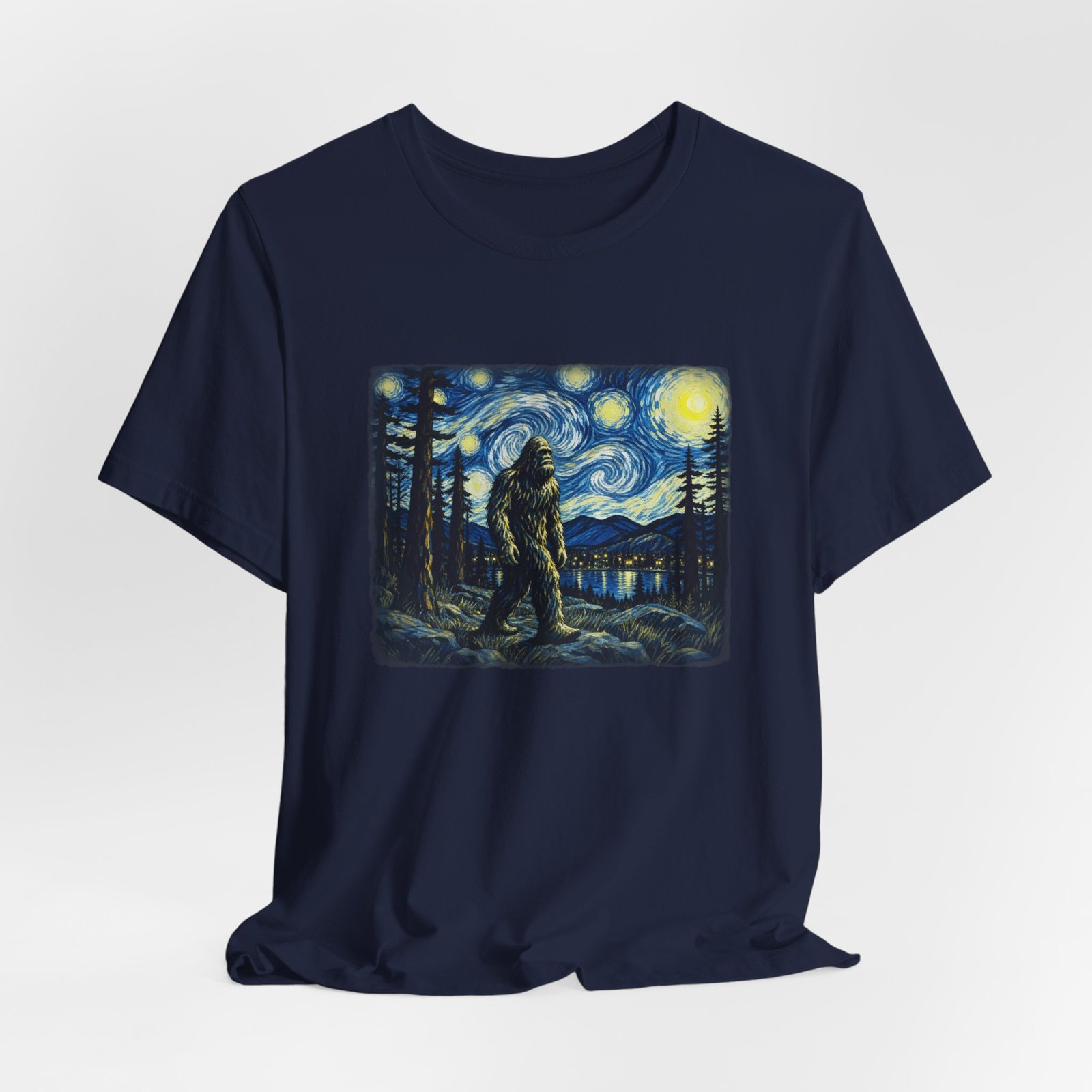 Bigfoot Moonlit Wilderness Graphic Tee - Image 36
