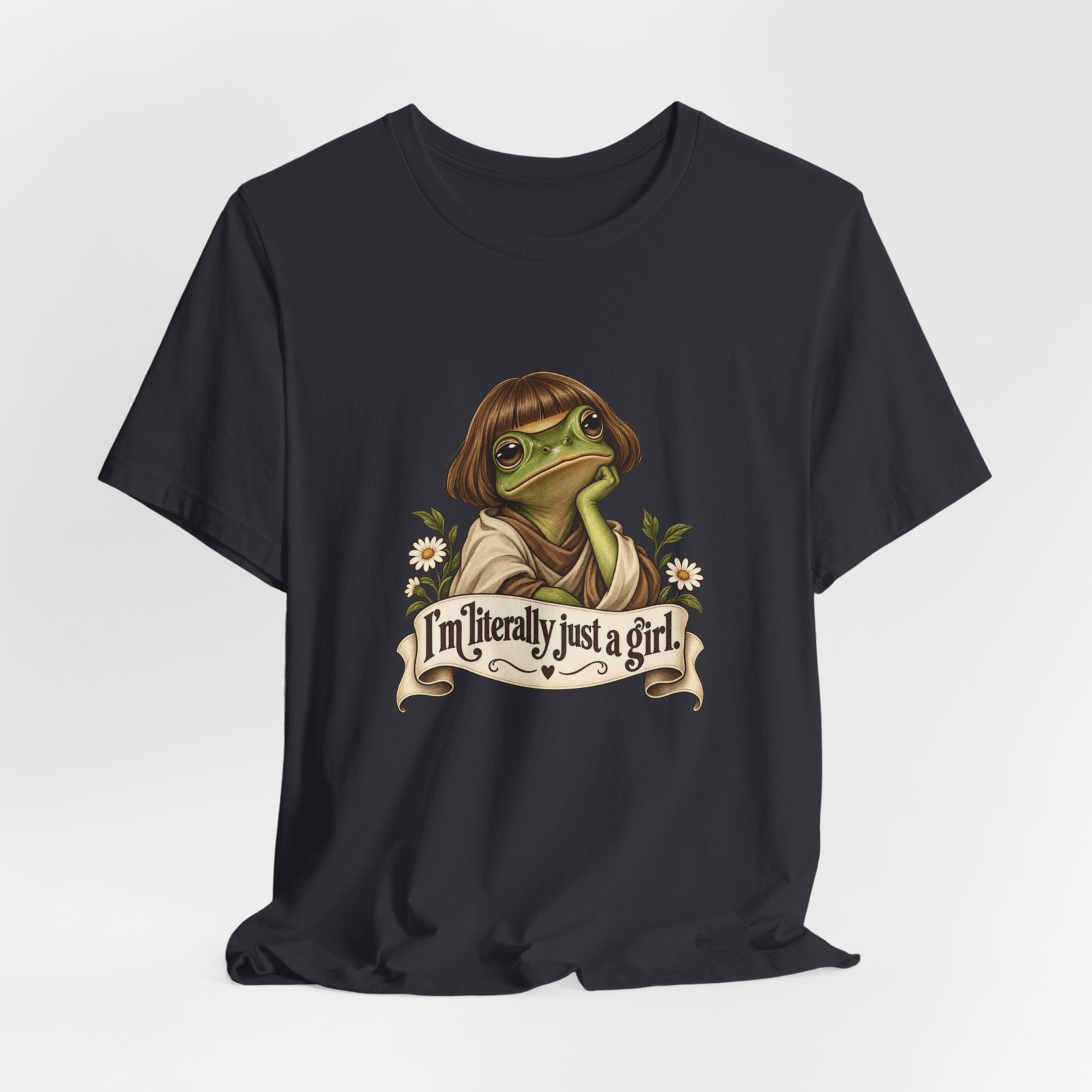 I’m Literally Just A Girl Frog Graphic Tee - Image 24