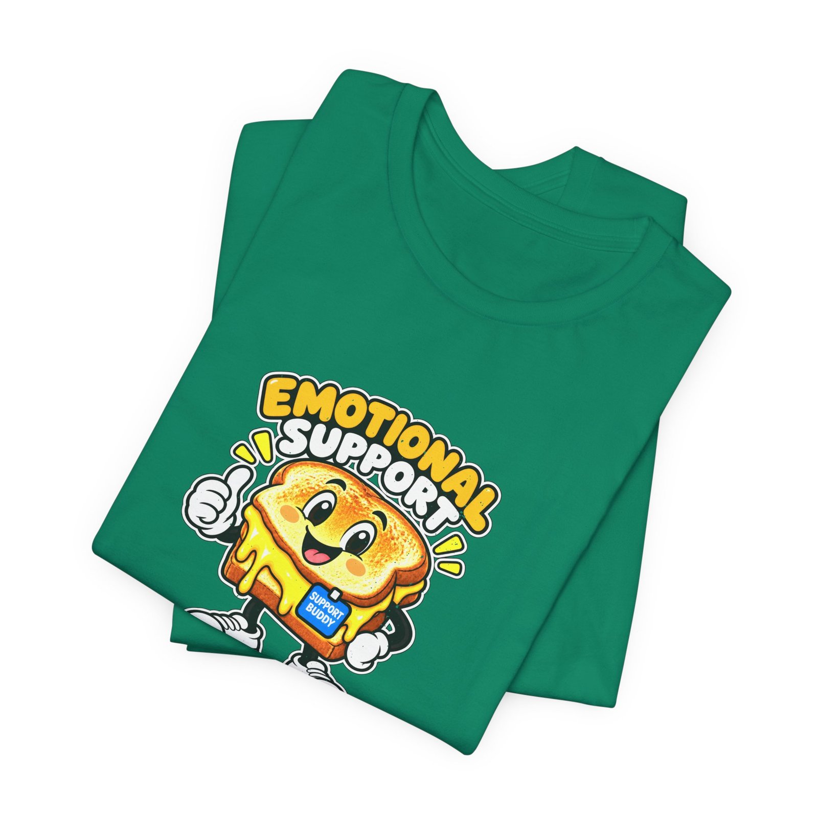 Emotional Support Grilled Snack Cheese Graphic Tee - Image 27