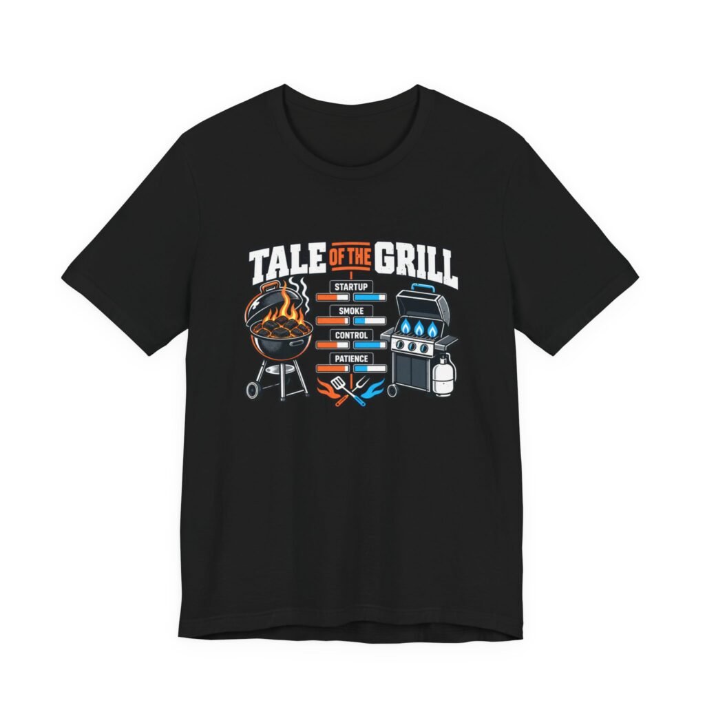 Charcoal Vs Gas Grill Lovers Graphic Tee