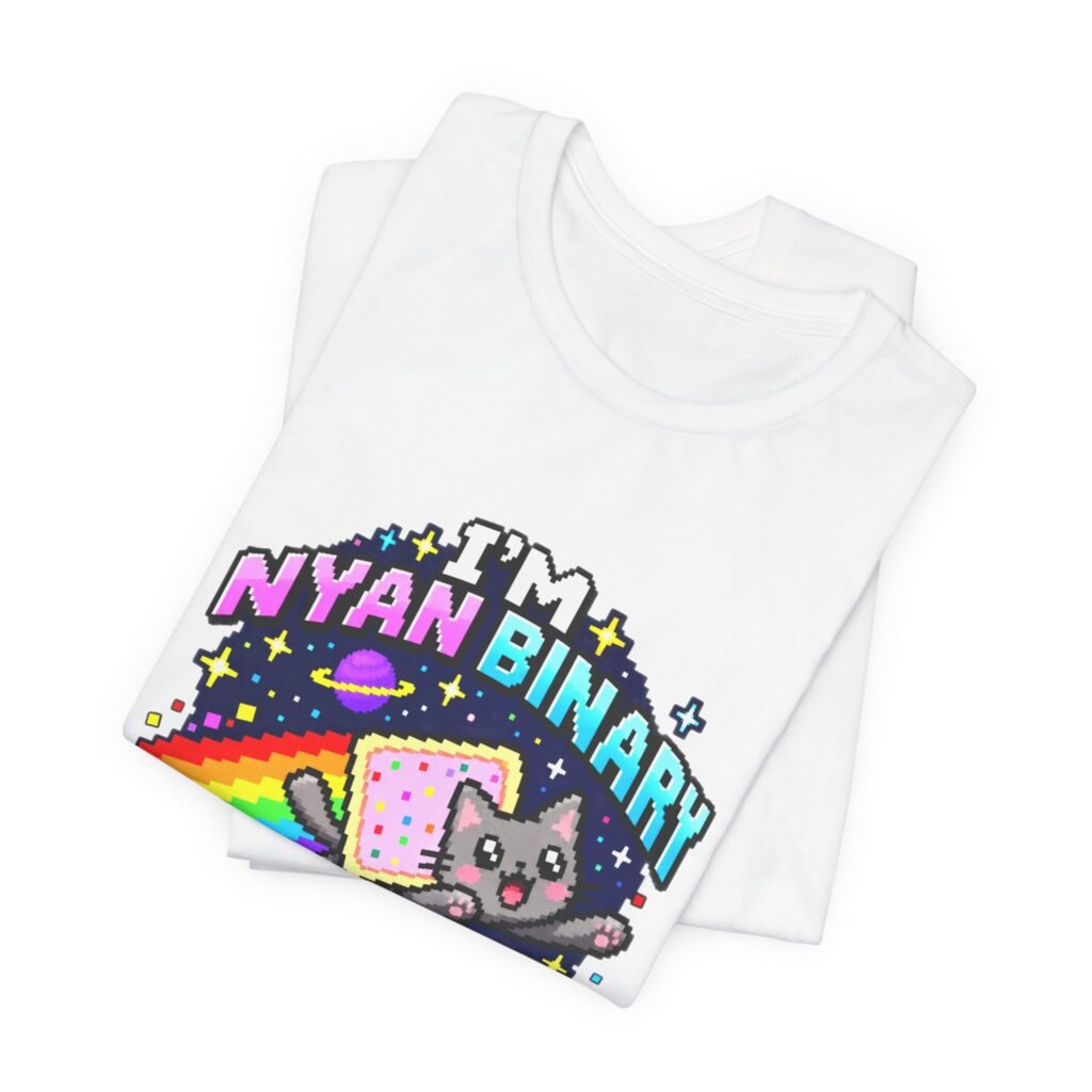 I’m Nyan Binary Pixel Cat Space Meme