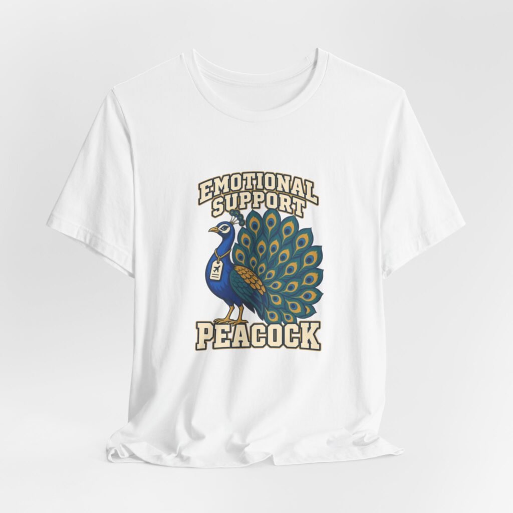 Support Peacock Travel Pun Companion Graphic Tee