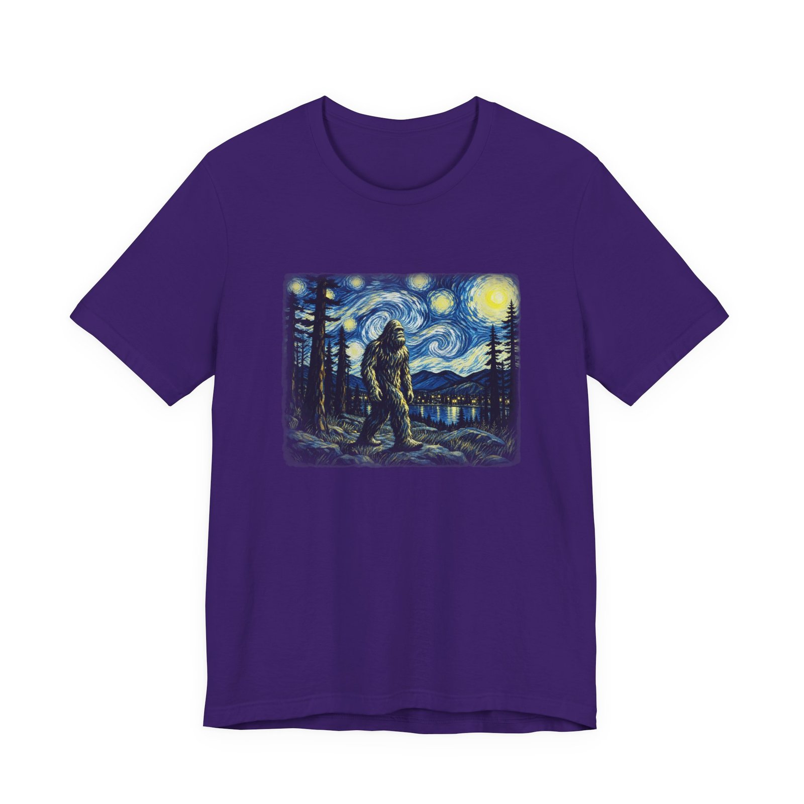 Bigfoot Moonlit Wilderness Graphic Tee - Image 37