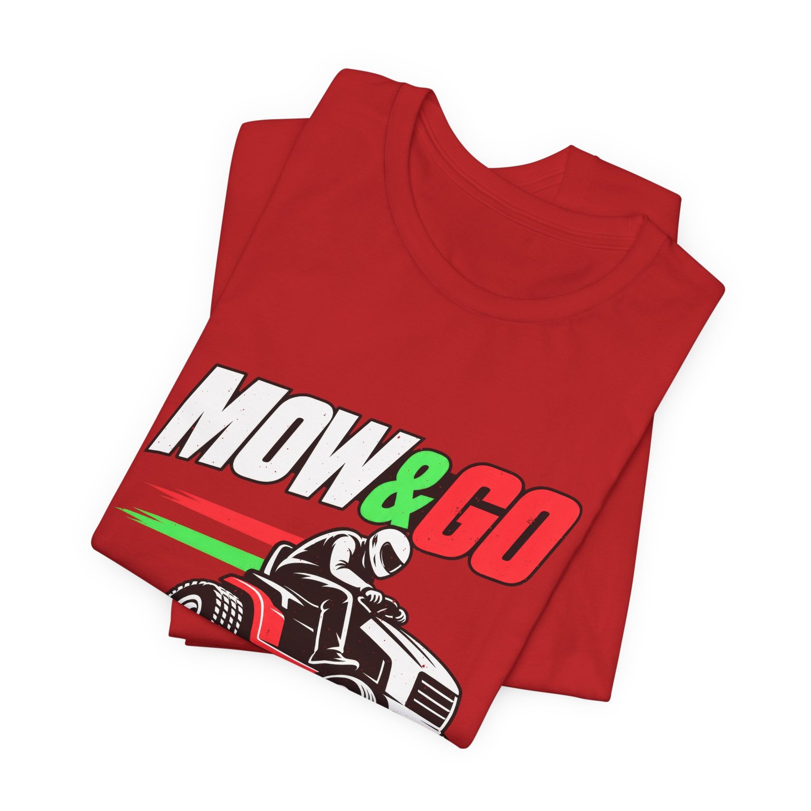 MOW & GO Lawn Mower Racing Dad Jokes Graphic Tee - Image 47