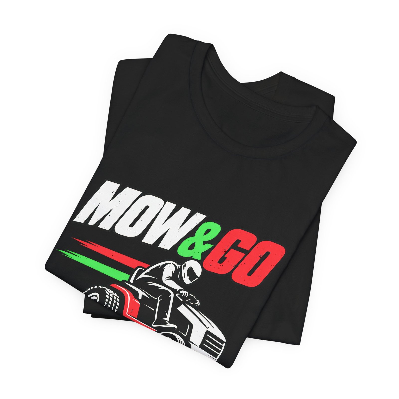 MOW & GO Lawn Mower Racing Dad Jokes Graphic Tee - Image 15