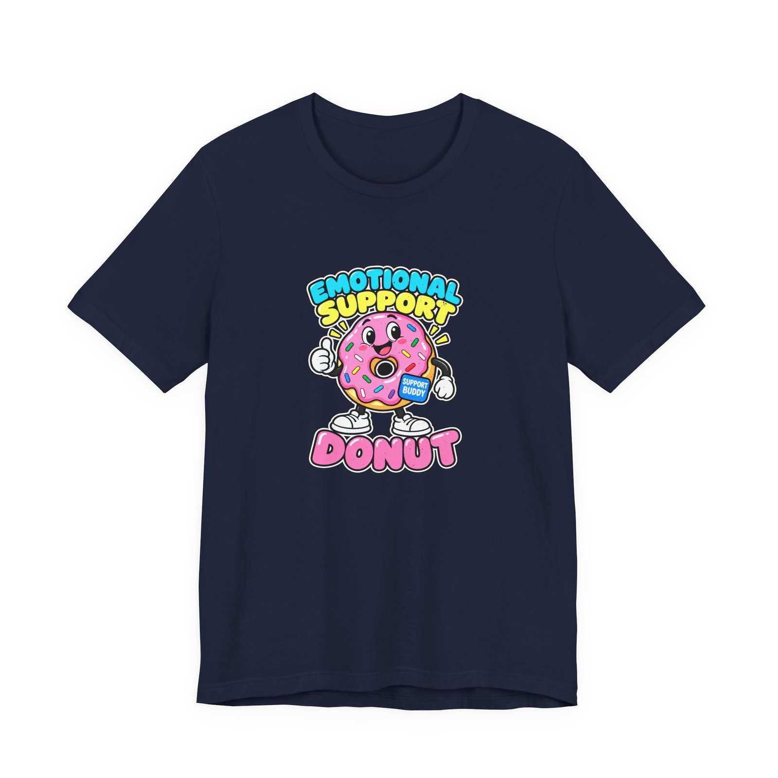 Emotional Support Donut Support Buddy Graphic Tee - Image 21