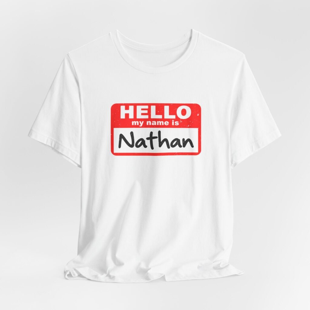 Hello My Name Is Nathan Meme Halloween Costume Graphic Tee