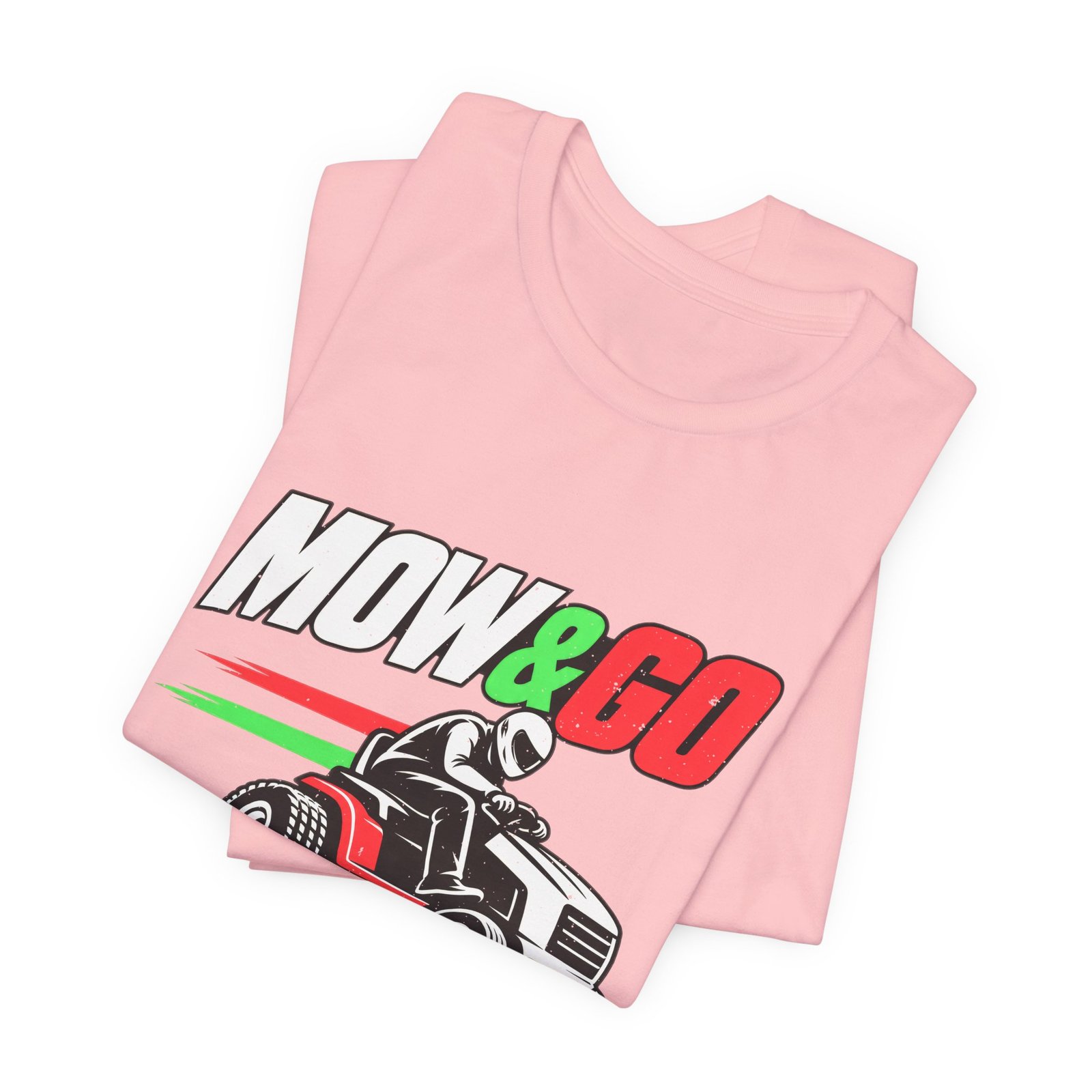 MOW & GO Lawn Mower Racing Dad Jokes Graphic Tee - Image 43