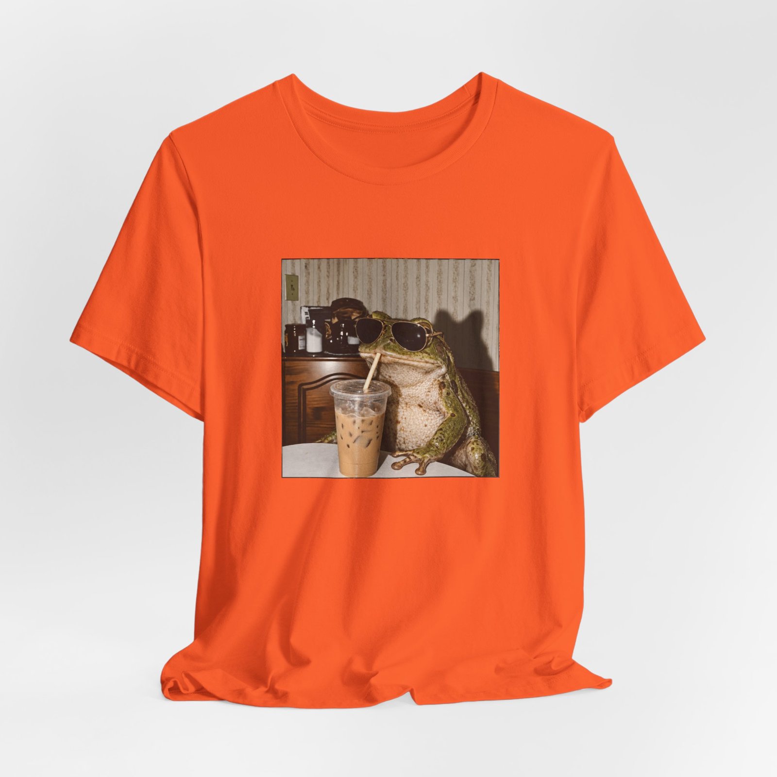 Sunglasses Frog Drinking Iced Coffee - Image 8