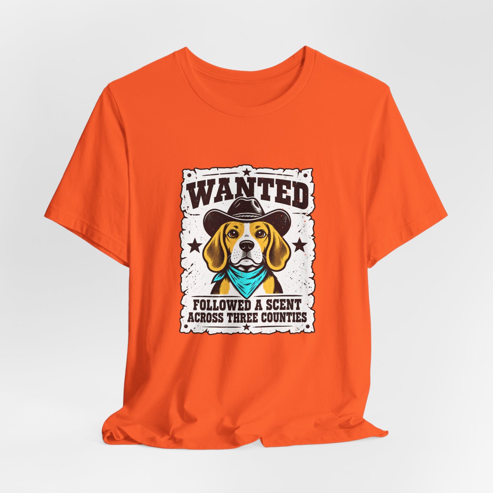 Wanted Beagle Dog Followed A Scent Across Three Counties Graphic Tee - Image 8