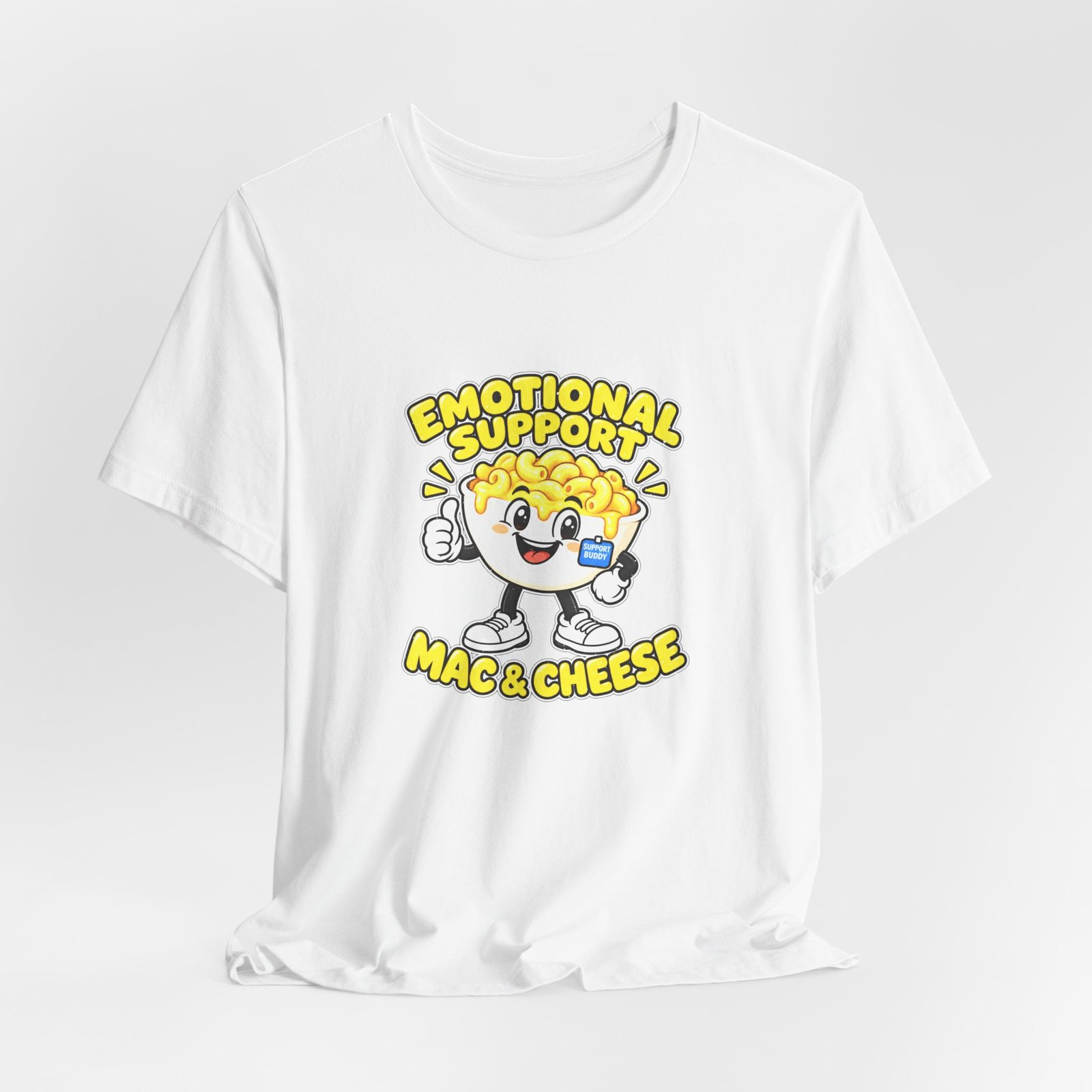 Emotional Support Mac & Cheese Graphic Tee - Image 4