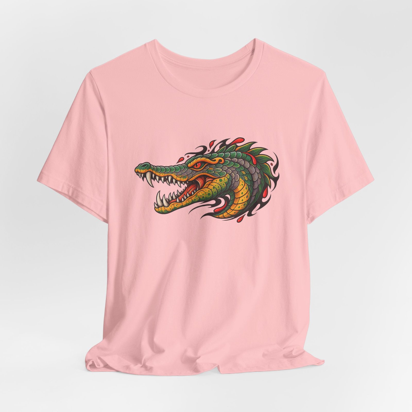 Crocodile Ornamental Reptile Art Graphic Tee - Image 16