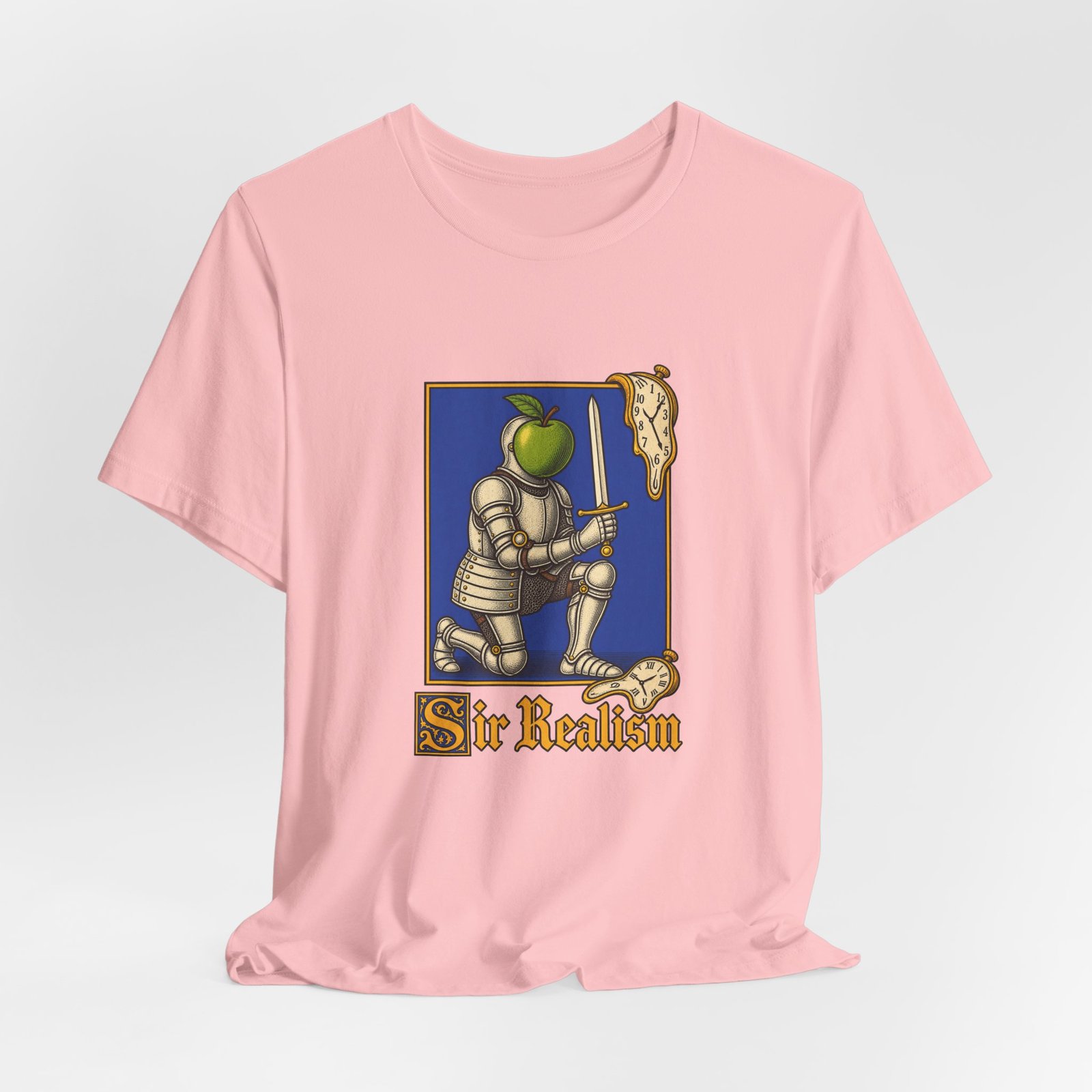 Sir Realism Knight With Melting Clocks Graphic Tee - Image 44