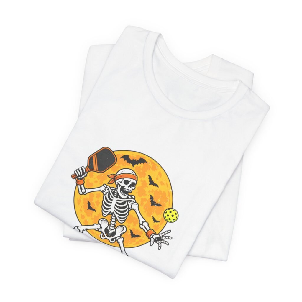 Halloween Pickleball Skeleton Graphic Tee