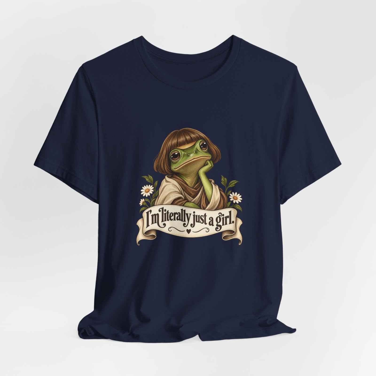 I’m Literally Just A Girl Frog Graphic Tee - Image 36