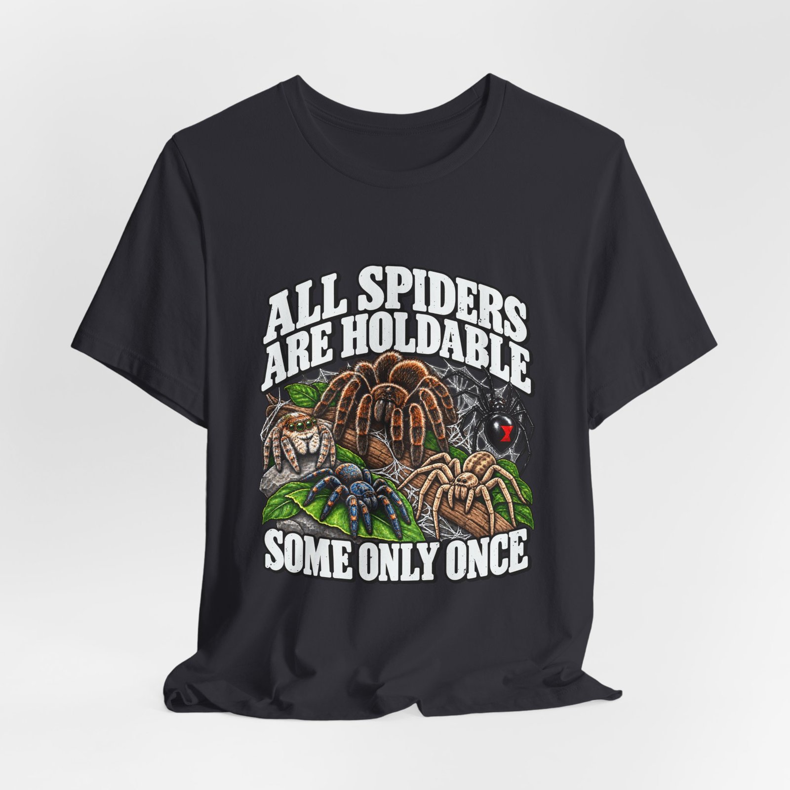 All Spiders Are Holdable Some Only Once Arachnid Humor - Image 12