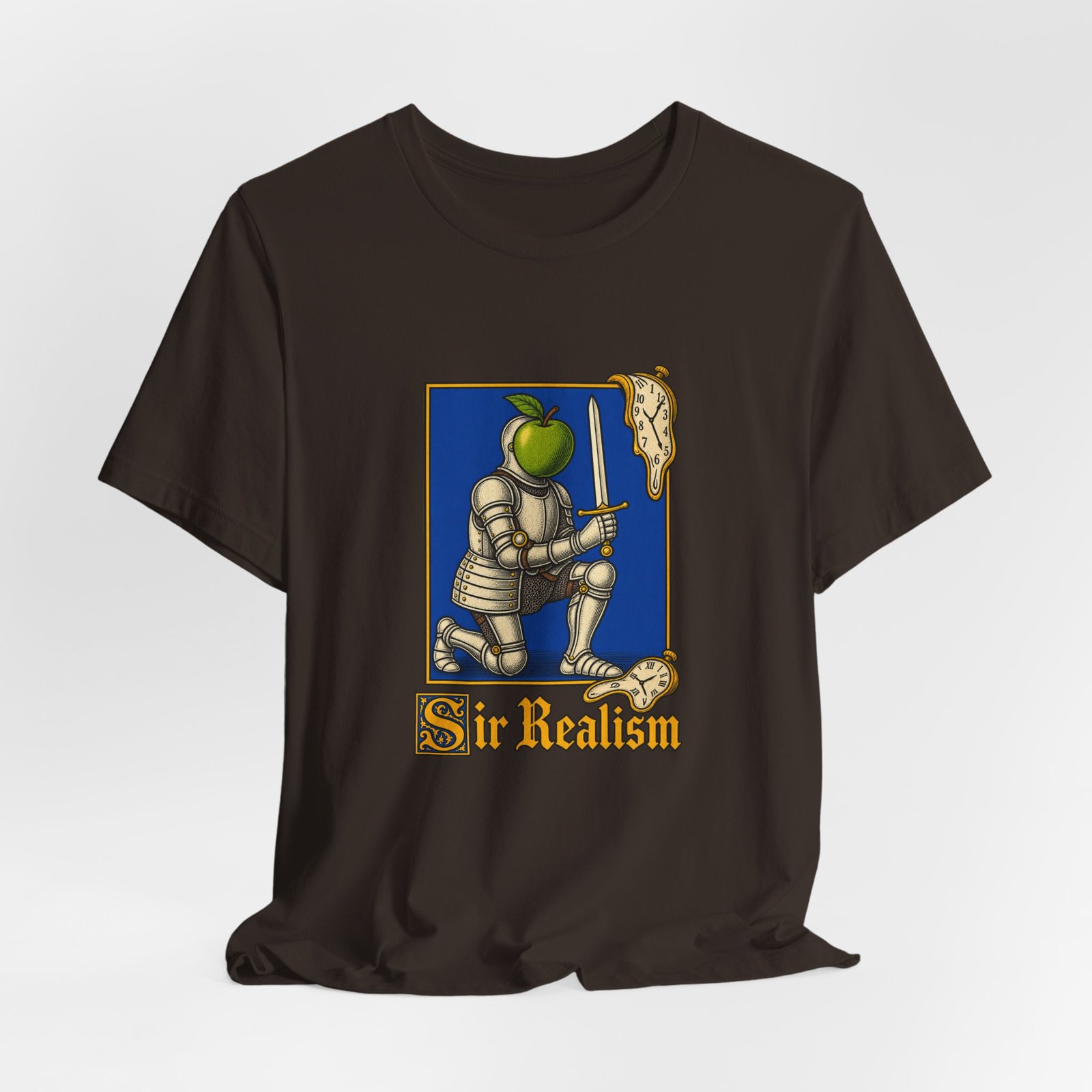 Sir Realism Knight With Melting Clocks Graphic Tee - Image 12